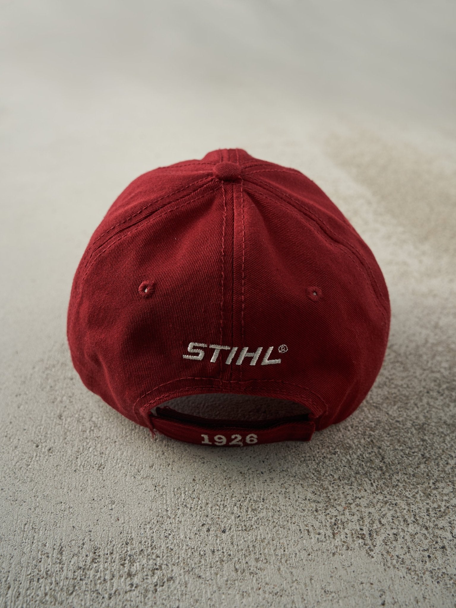 Vintage Y2K Red Stihl Embroidered Velcro Hat