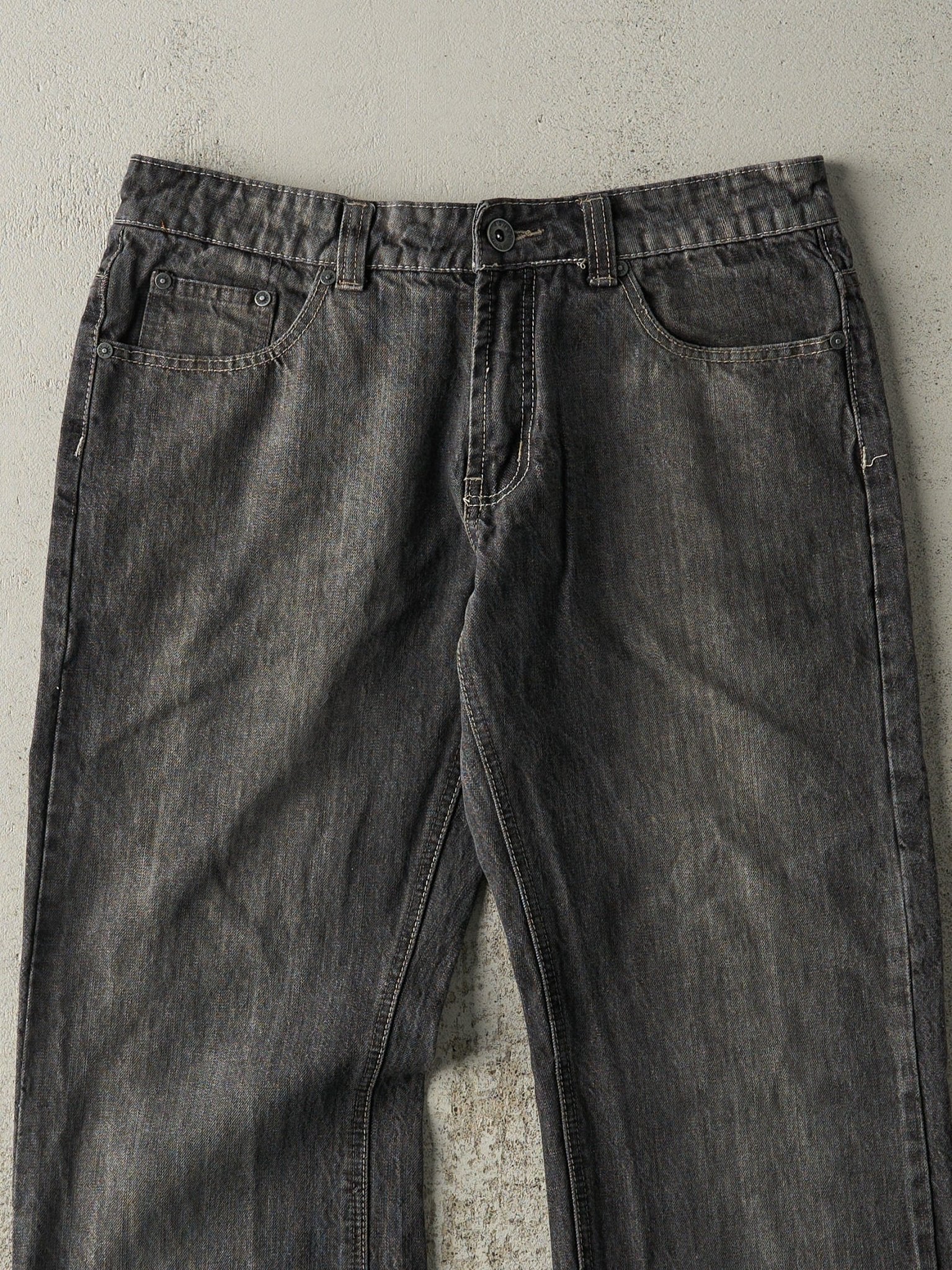 Vintage Y2K Faded Black Bongo Jeans Denim Pants (33.5x33)