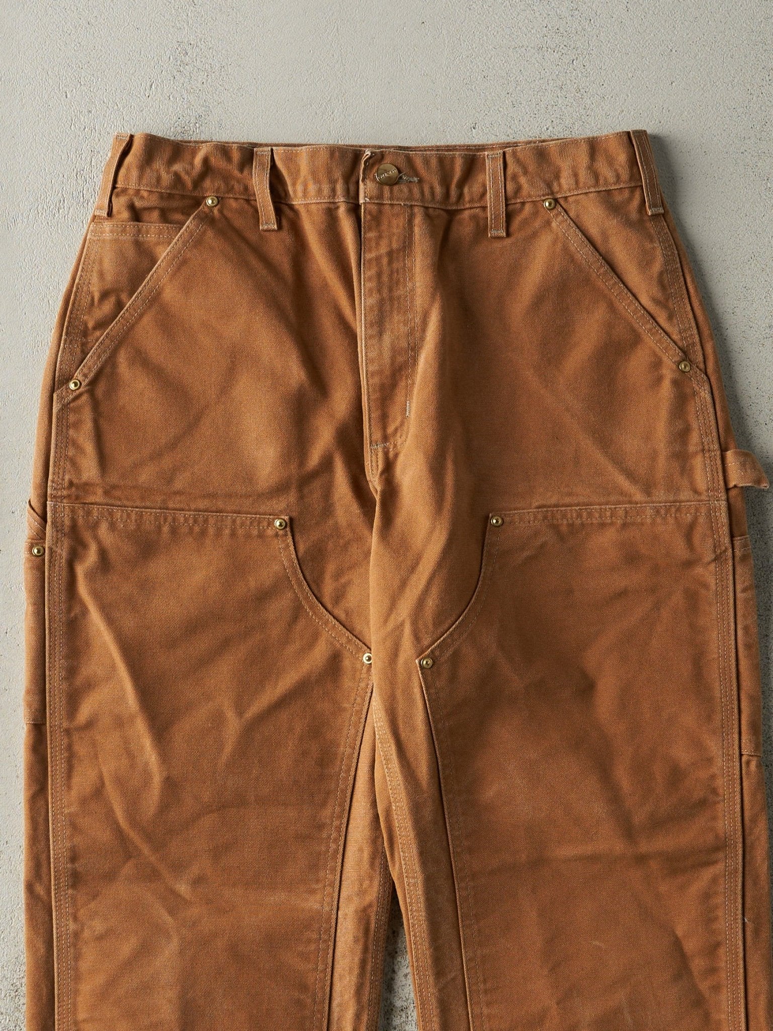 Vintage 90s Camel Carhartt Double Knee Carpenter Pants (31x29)