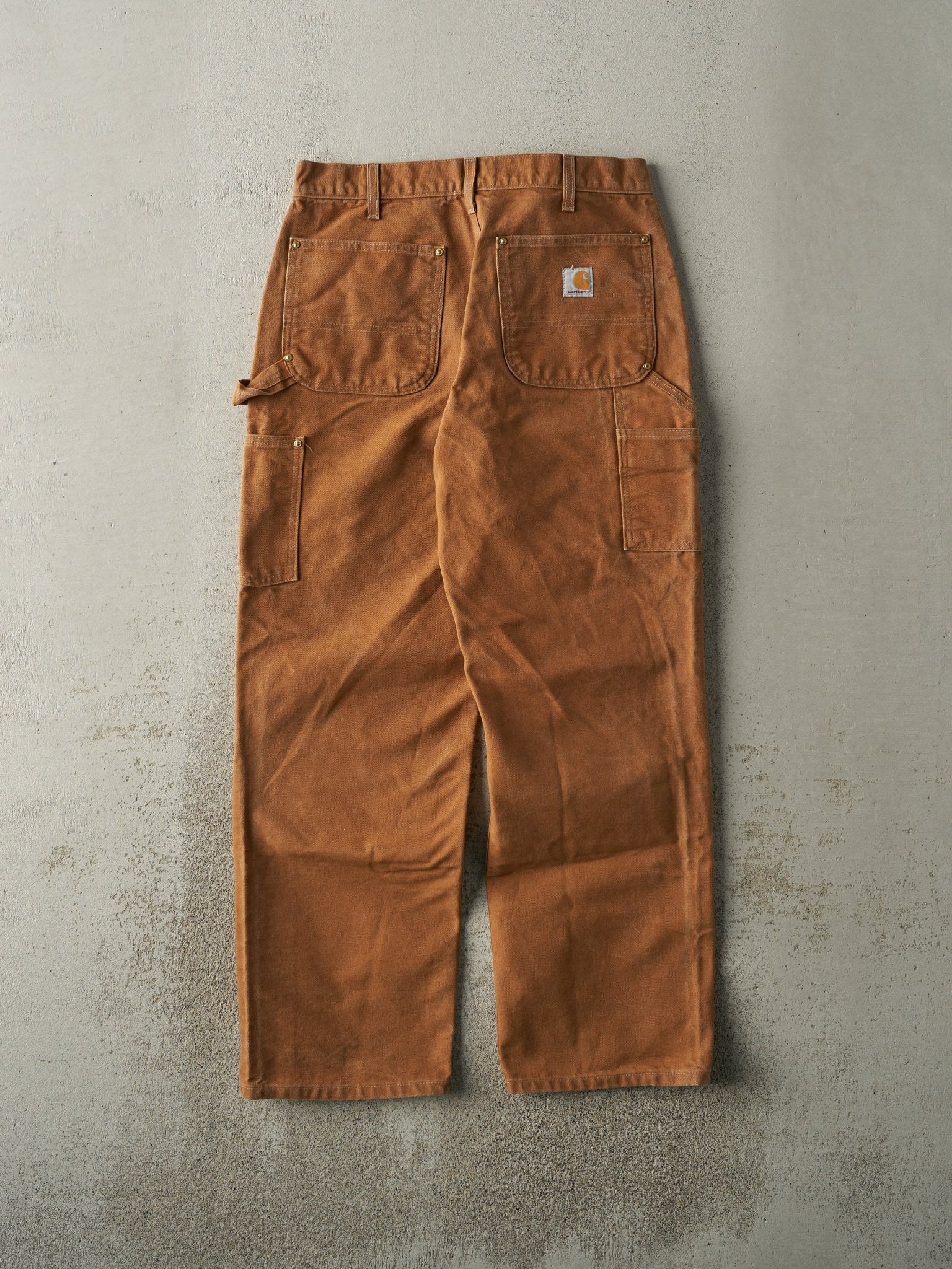 Vintage 90s Camel Carhartt Double Knee Carpenter Pants (31x29)