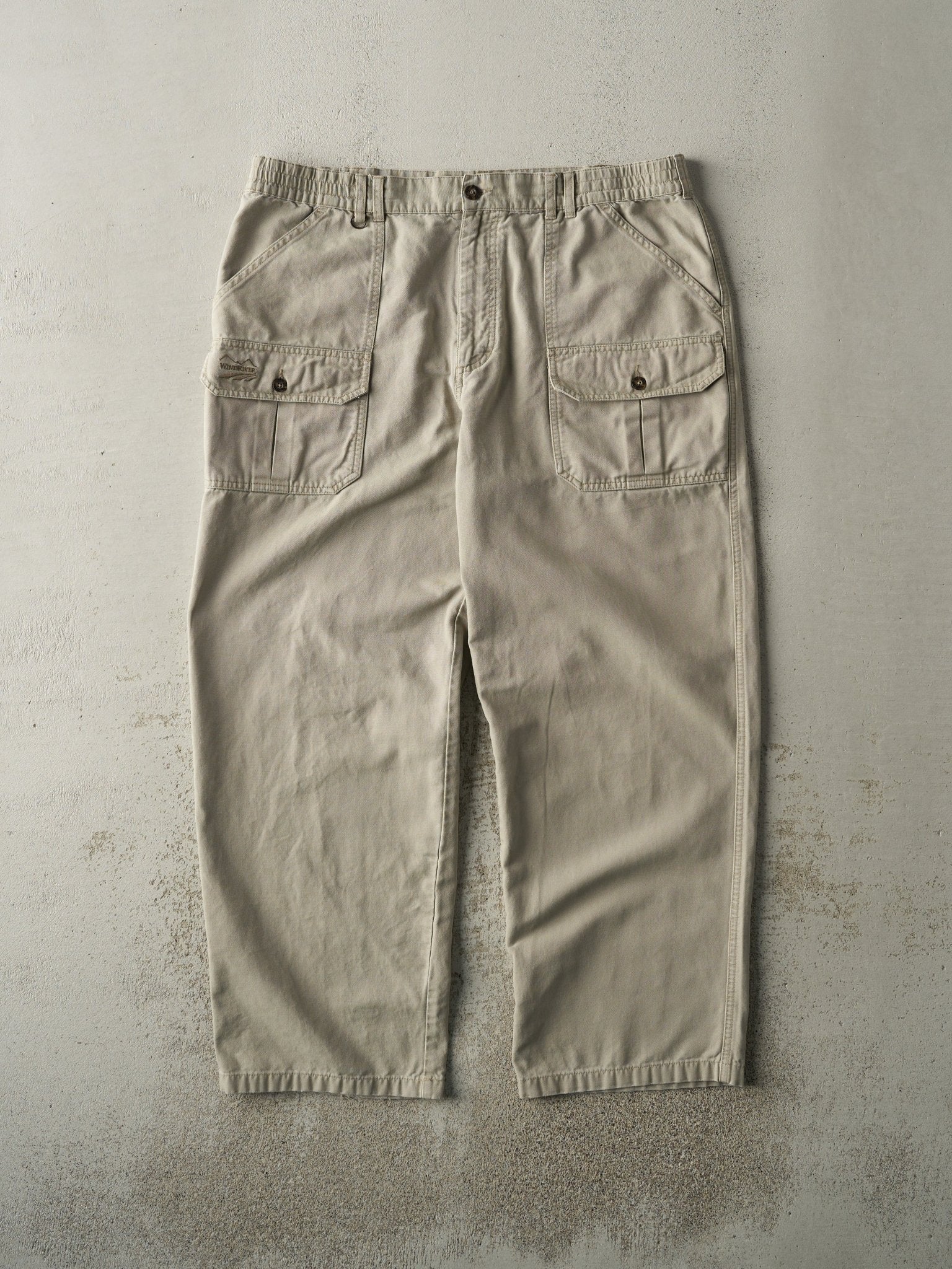 Vintage 90s Beige Wind River Cargo Pants (39x30)