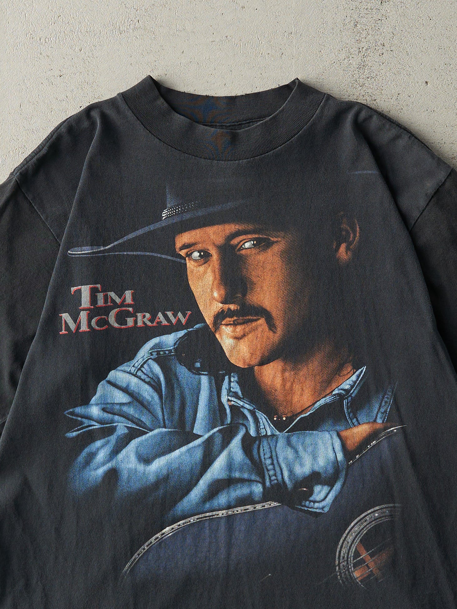 Vintage 90s Black Tim McGraw Don't Take The Girl Tee (M)
