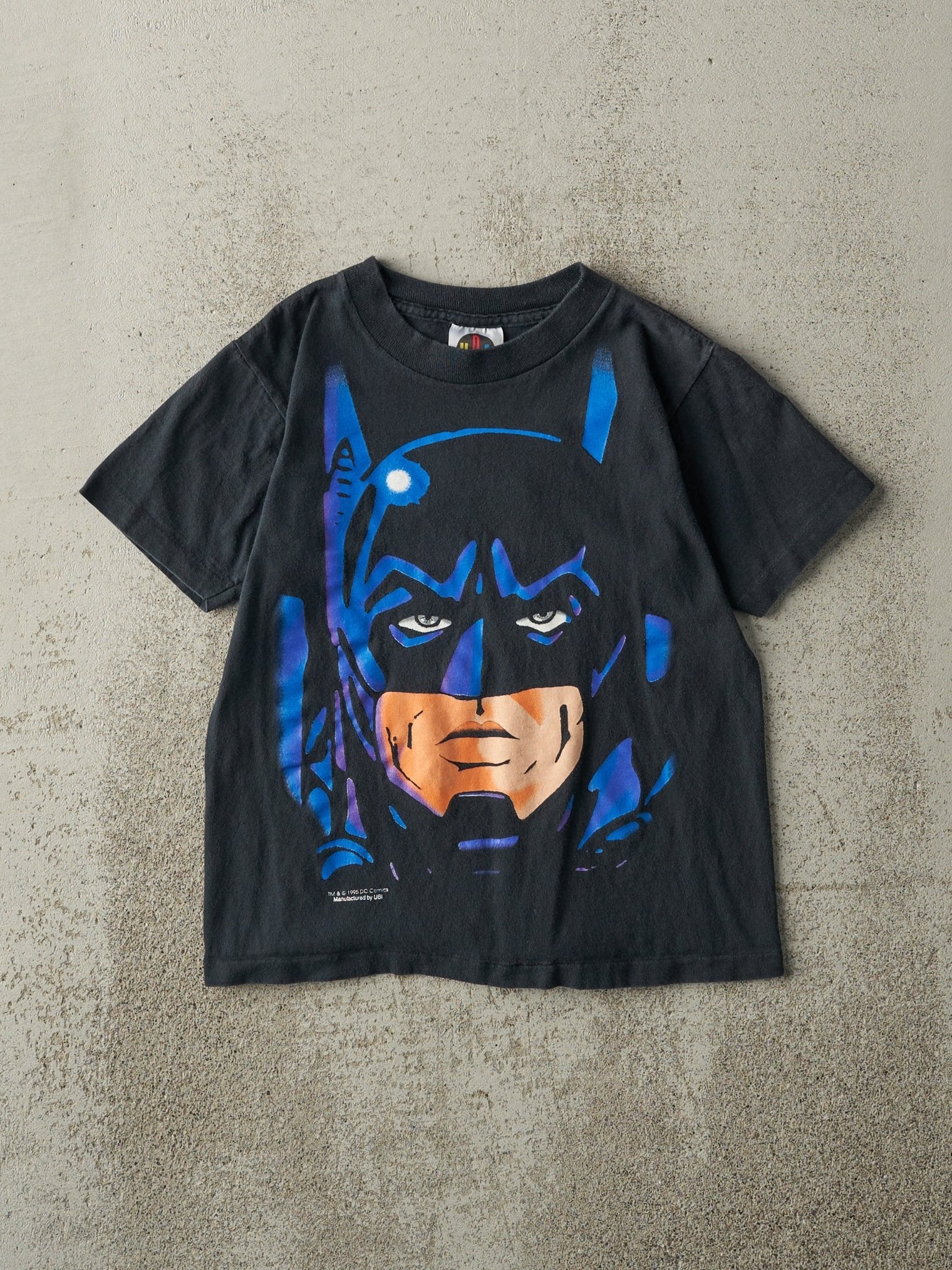 Vintage 95' Black Batman Forever Single Stitch Baby Tee (XXS)