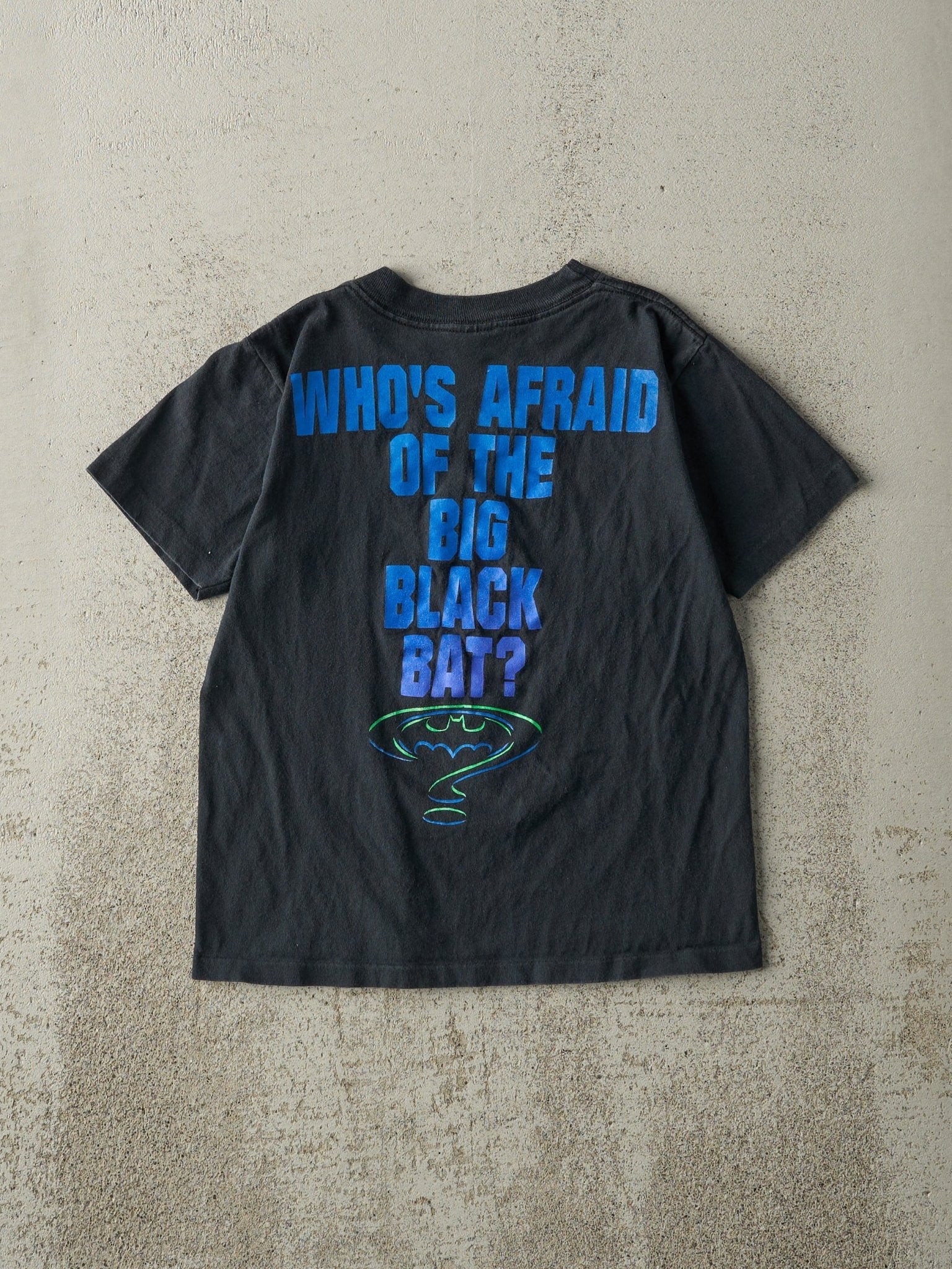 Vintage 95' Black Batman Forever Single Stitch Baby Tee (XXS)