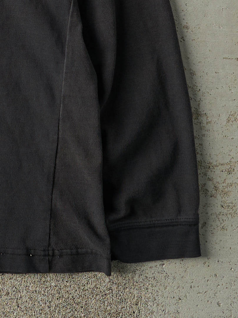 Vintage 90s Black Nike Embroidered Long Sleeve (M)