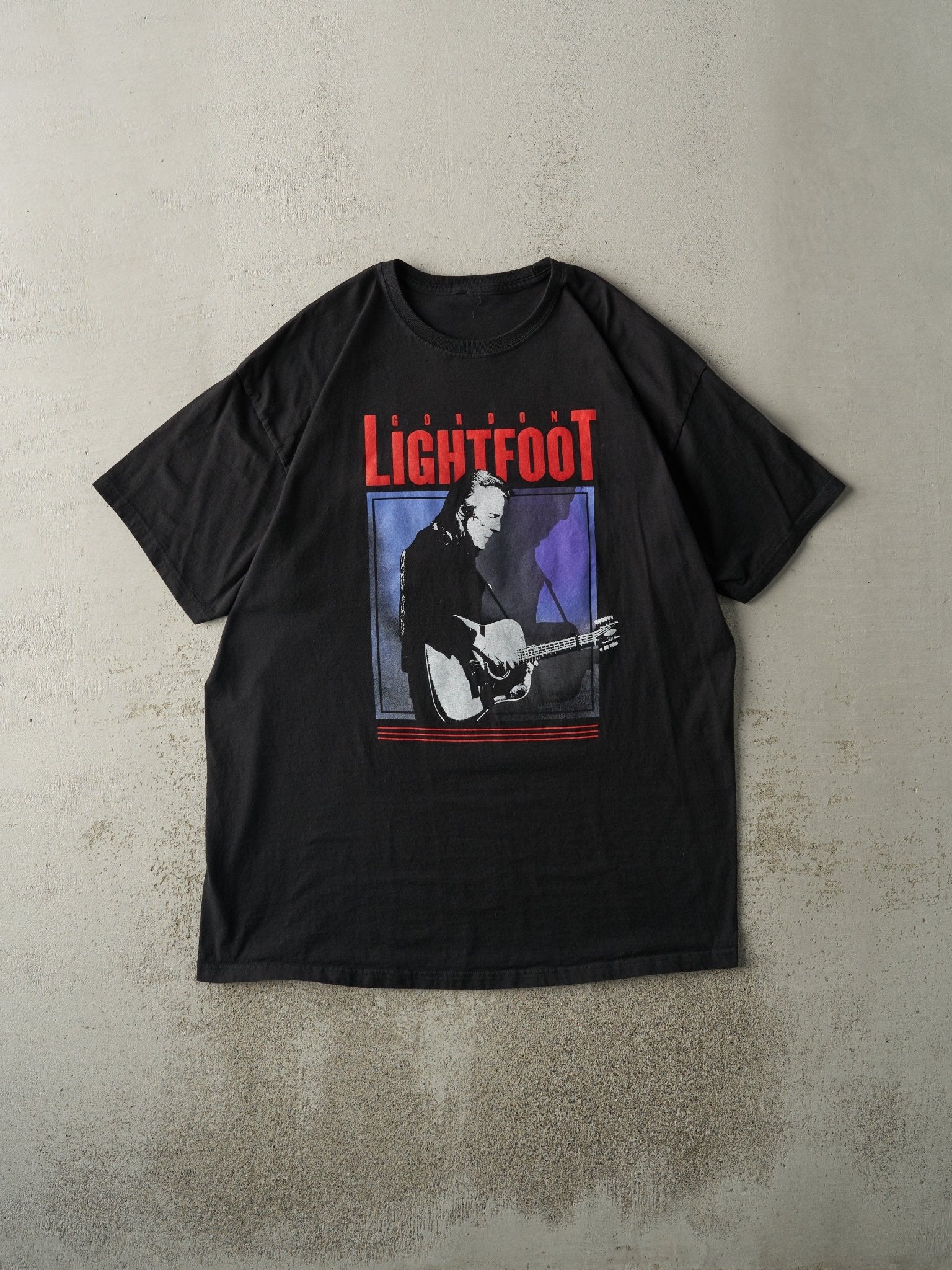 Vintage Y2K Black Gordon Lightfoot Tee (L)