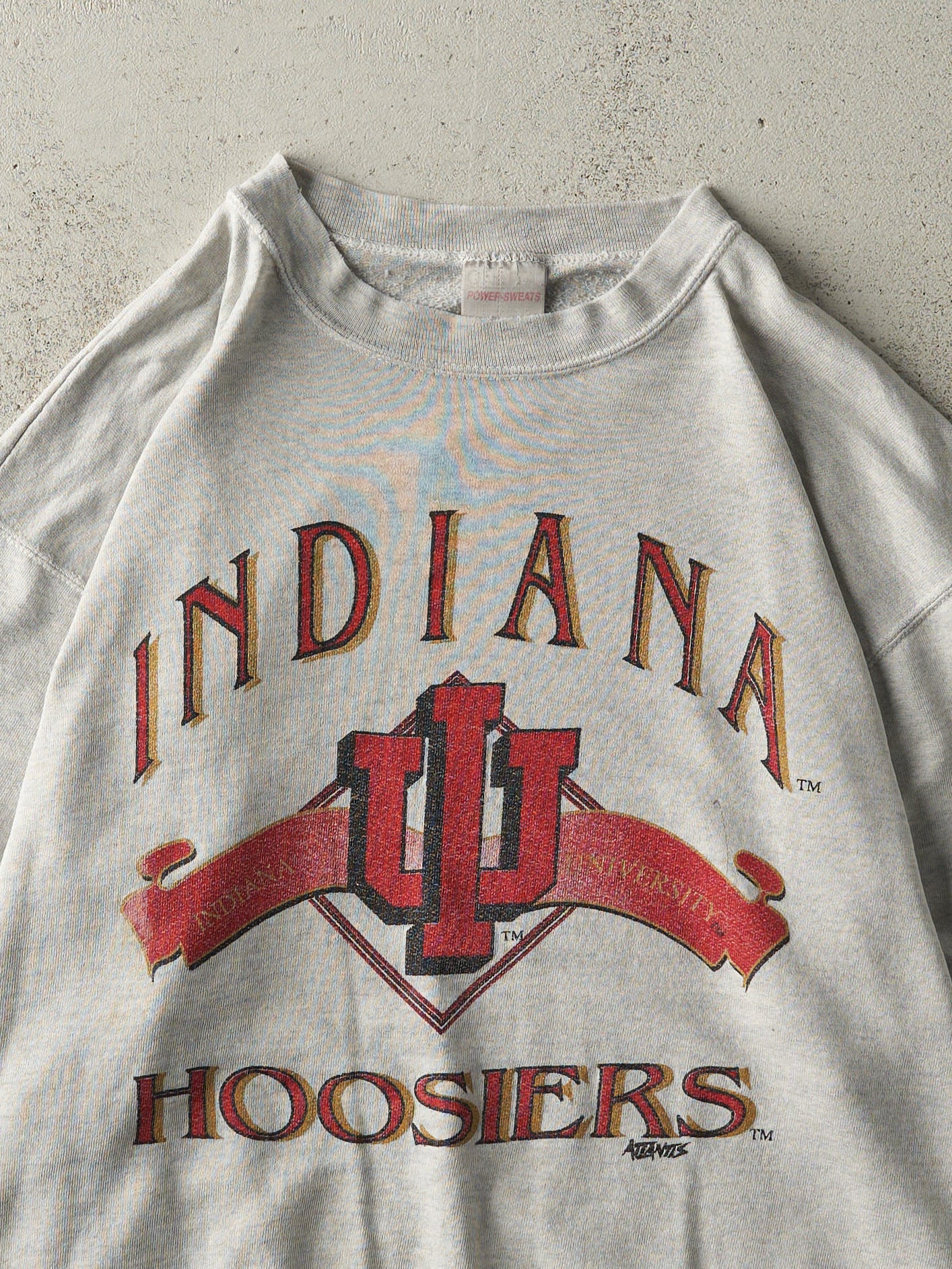 Vintage 90s Heather Grey Indiana University Hoosiers Crewneck (M)