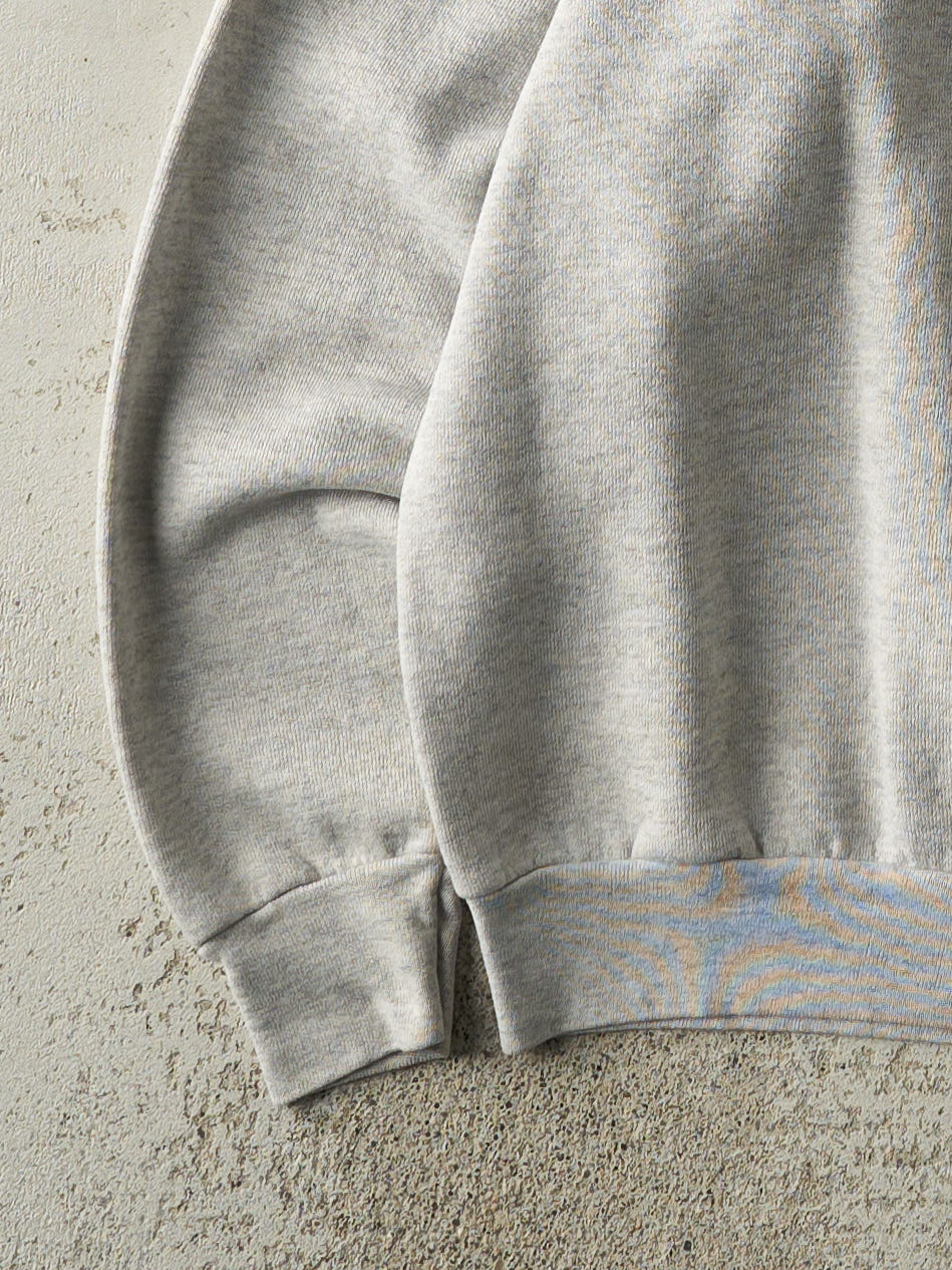 Vintage 90s Heather Grey Army Crewneck (M)