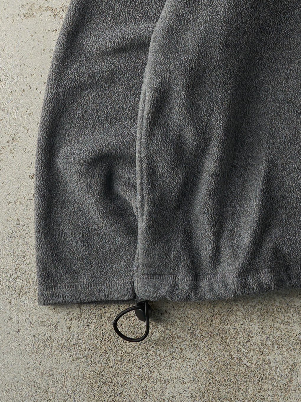 Vintage Y2K Charcoal Grey Old Navy Fleece Quarter Zip (L/XL)