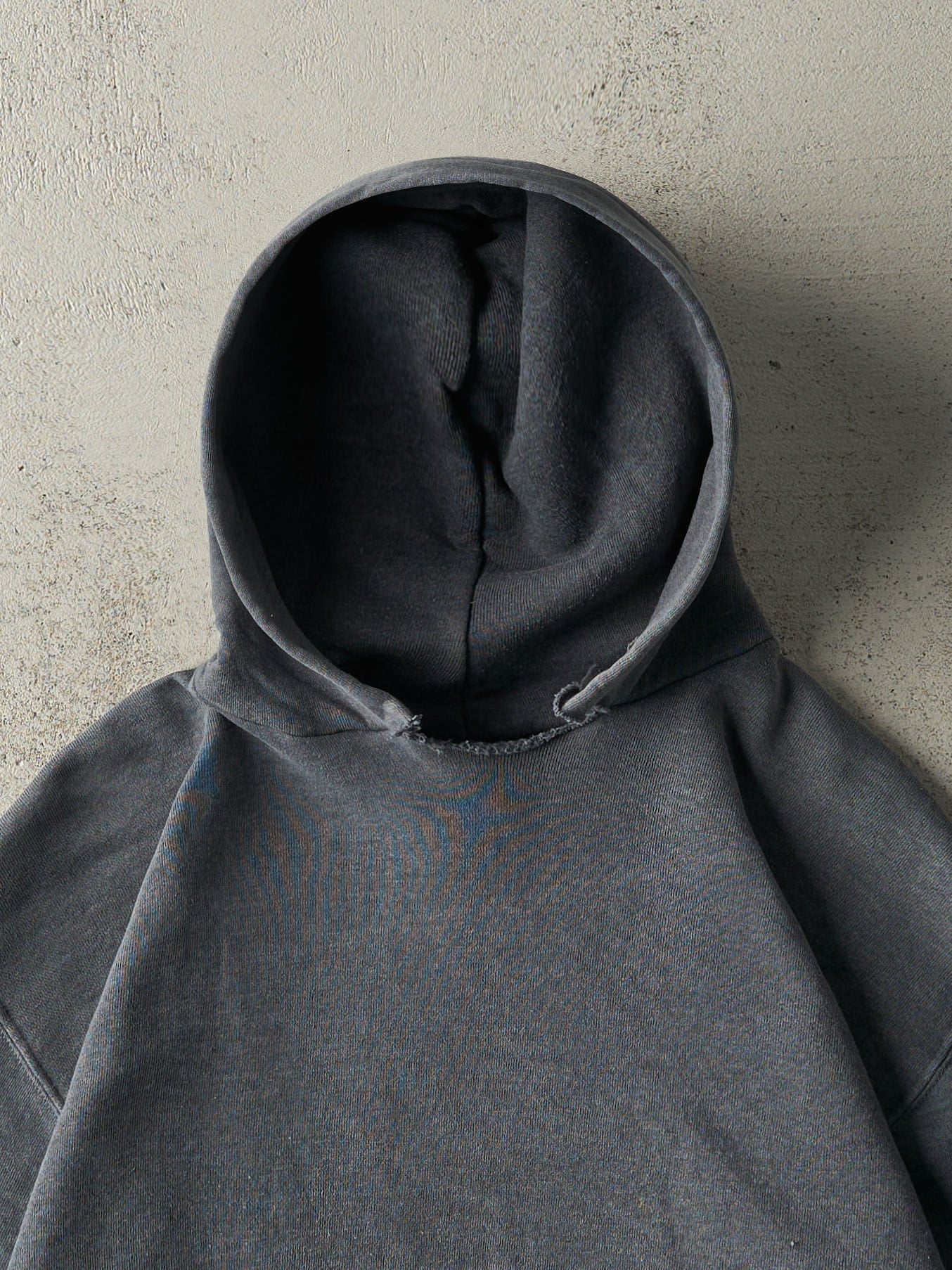 Vintage Y2K Charcoal Grey Russell Athletic Hoodie (M)
