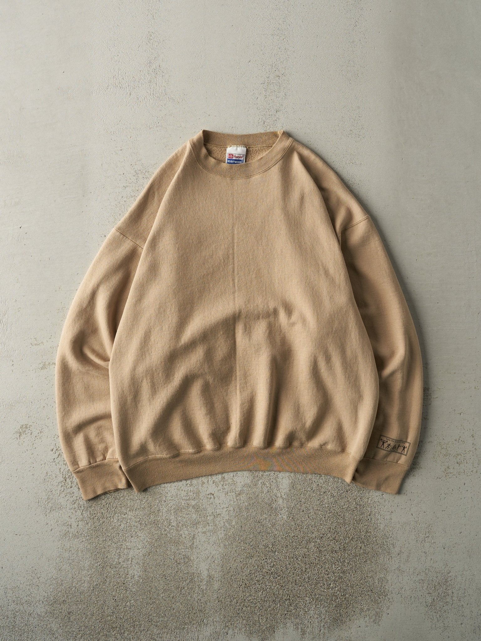 Vintage 98' Beige "Sandy City Life Be Fit" Blank Crewneck (XL/XXL)