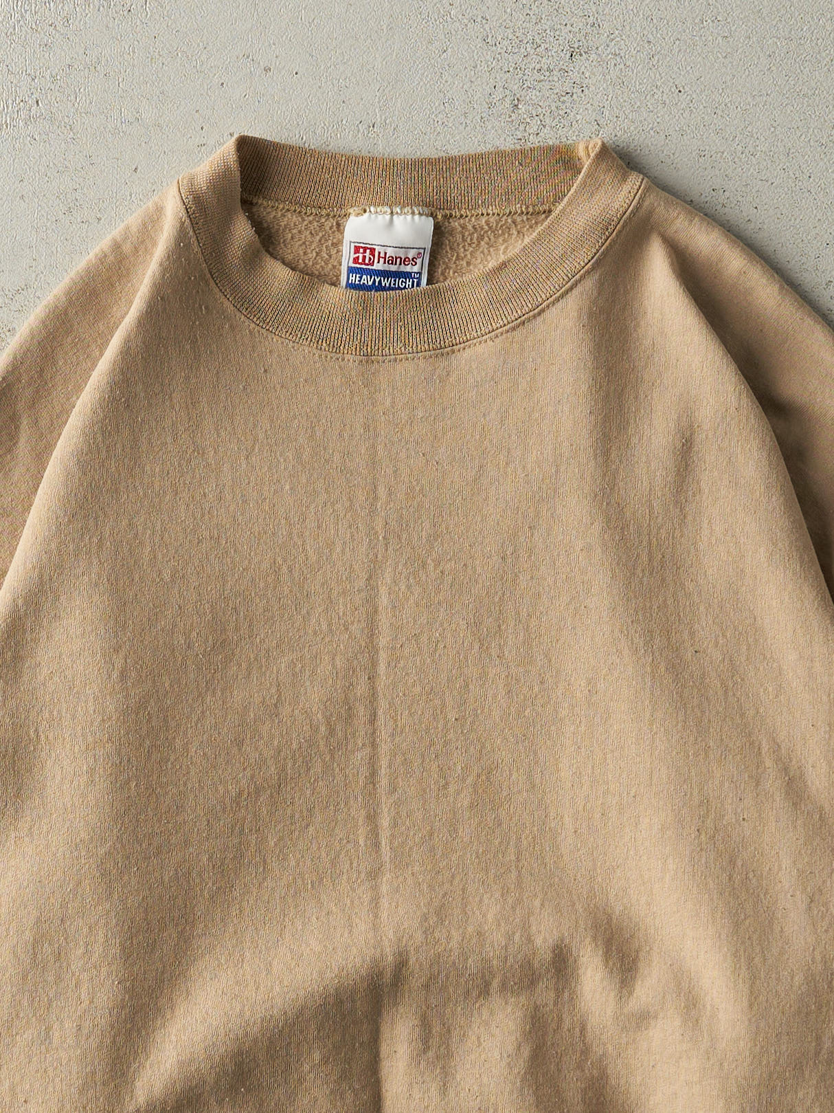 Vintage 98' Beige "Sandy City Life Be Fit" Blank Crewneck (L/XL)