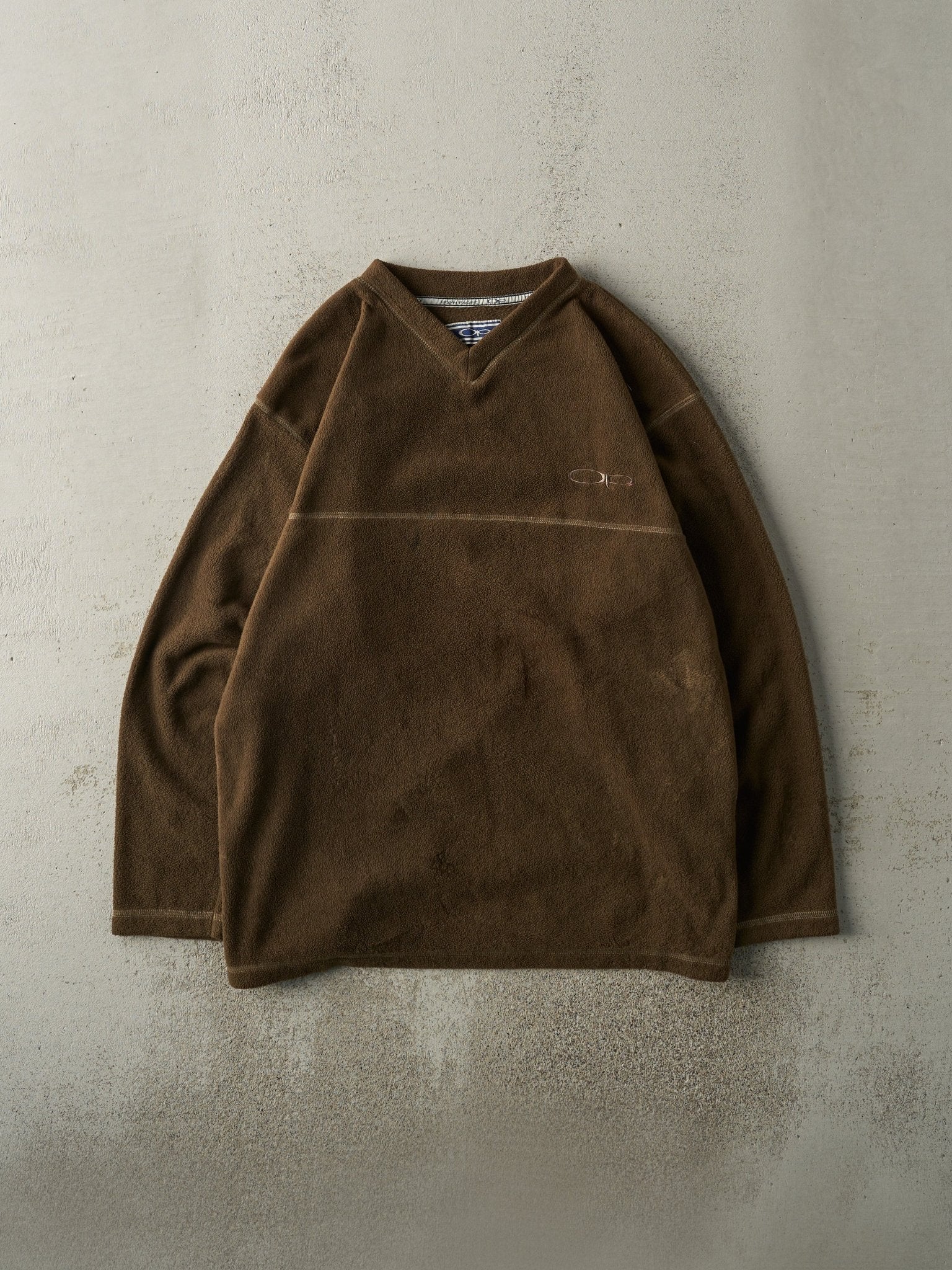 Vintage Y2K Brown Ocean Pacific Fleece Sweatshirt (L)