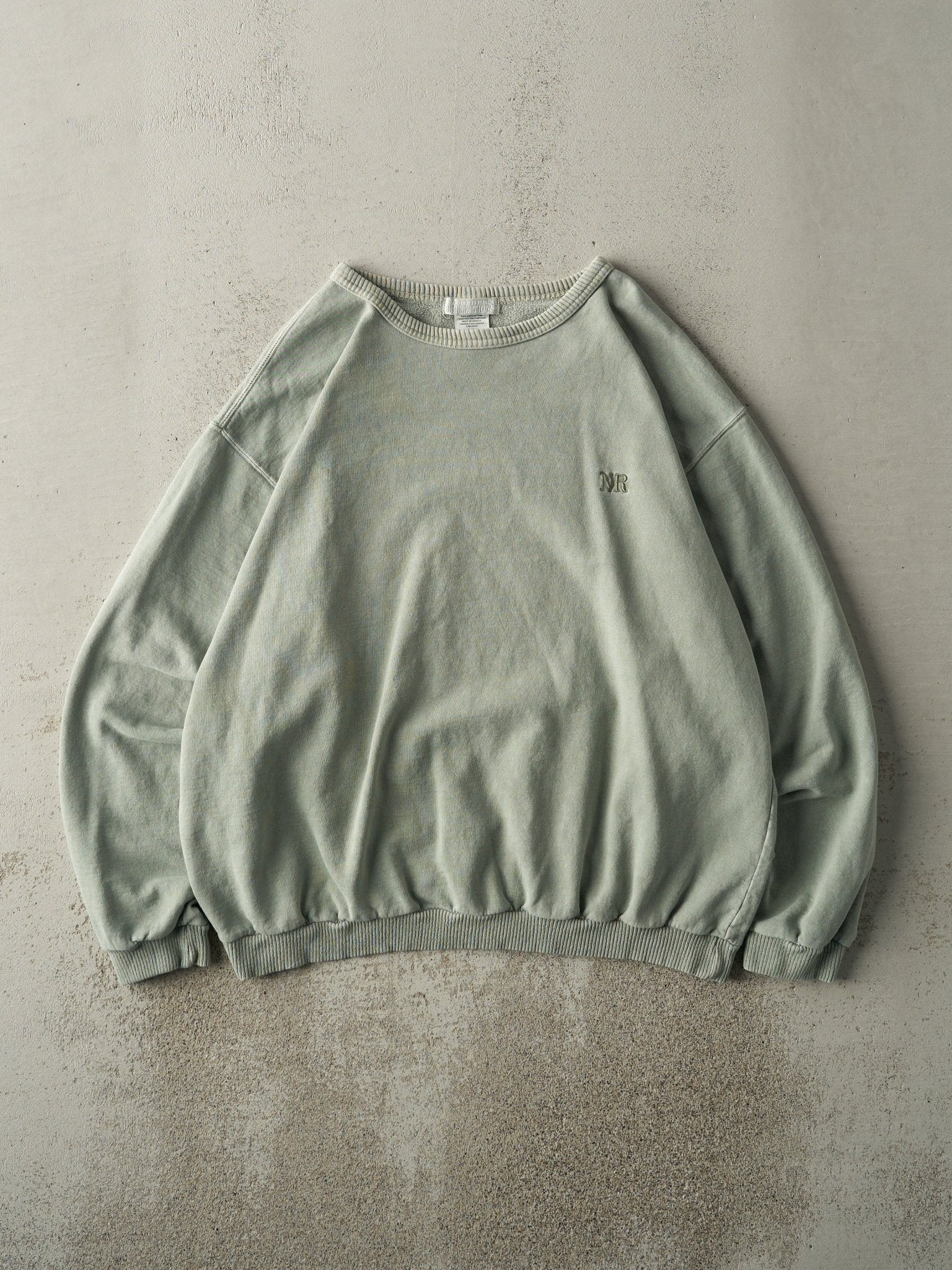 Vintage 90s Washed Green Northern Reflections Crewneck (XL)