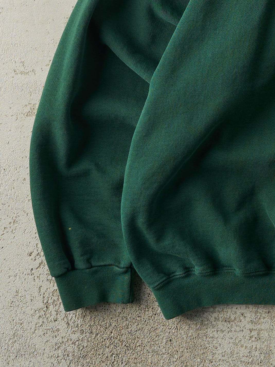 Vintage 90s Green Quarter Button Sweatshirt (L)
