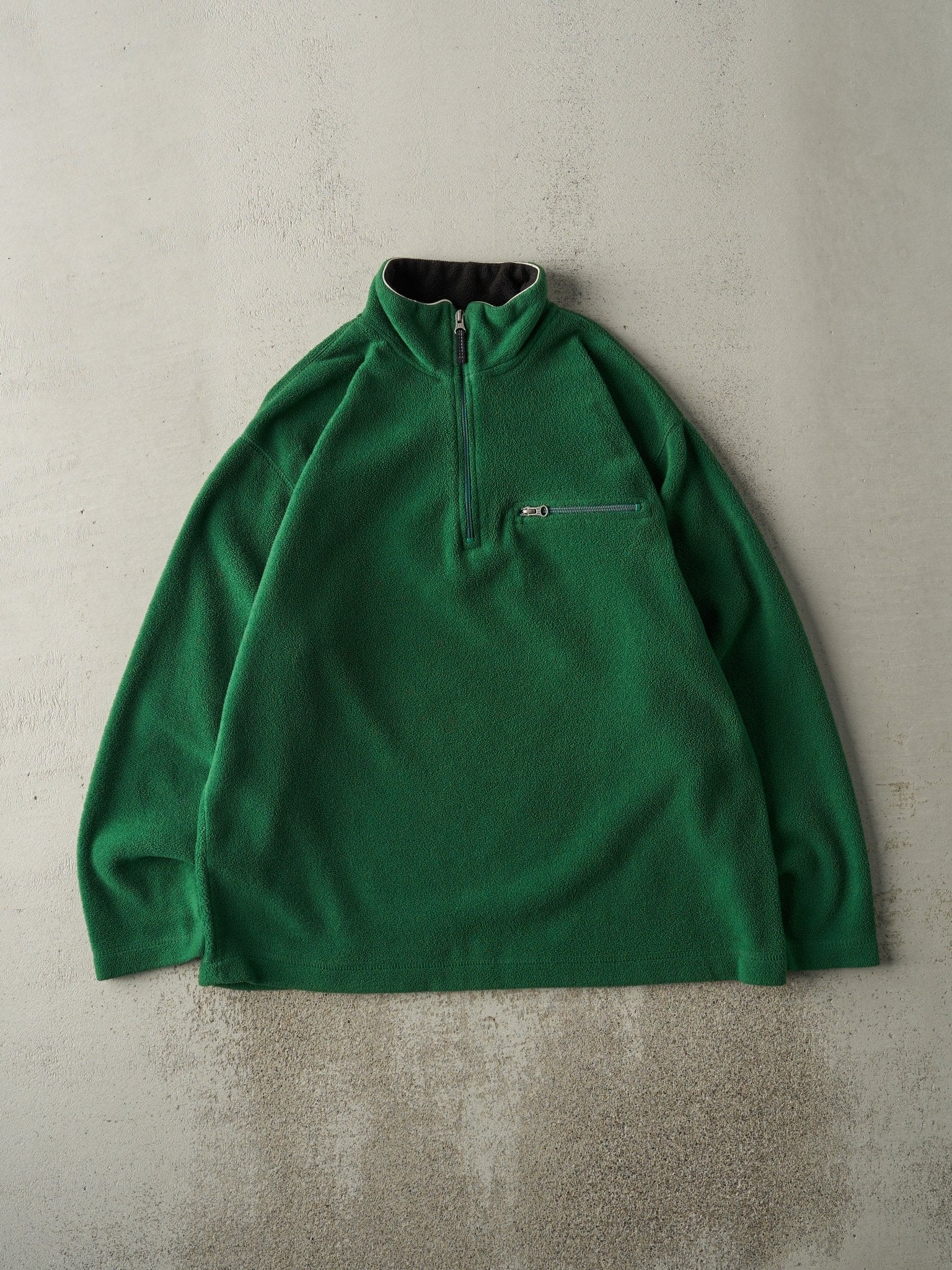 Vintage Y2K Green Gap Athletic Quarter Zip Fleece (L)