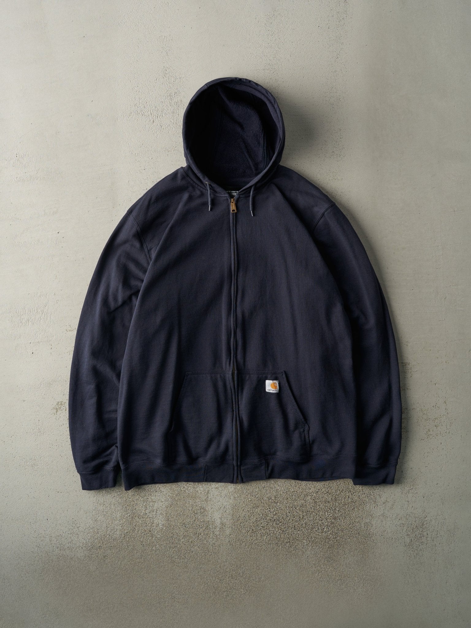 Vintage Y2K Navy Blue Carhartt Zip Up Hoodie (XL/XXL)