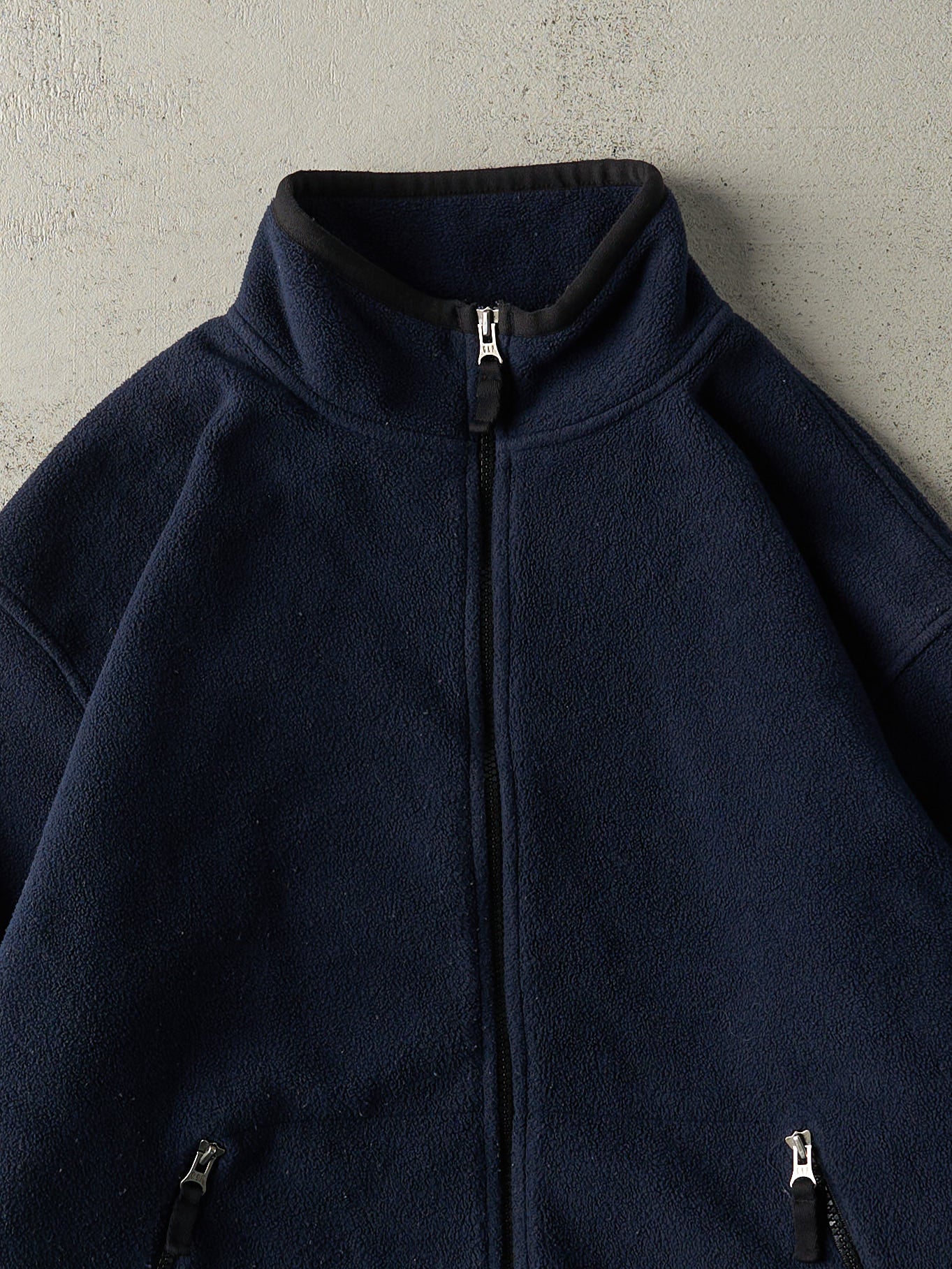 Vintage 90s Navy Blue Gap Zip Up Fleece (M/L)