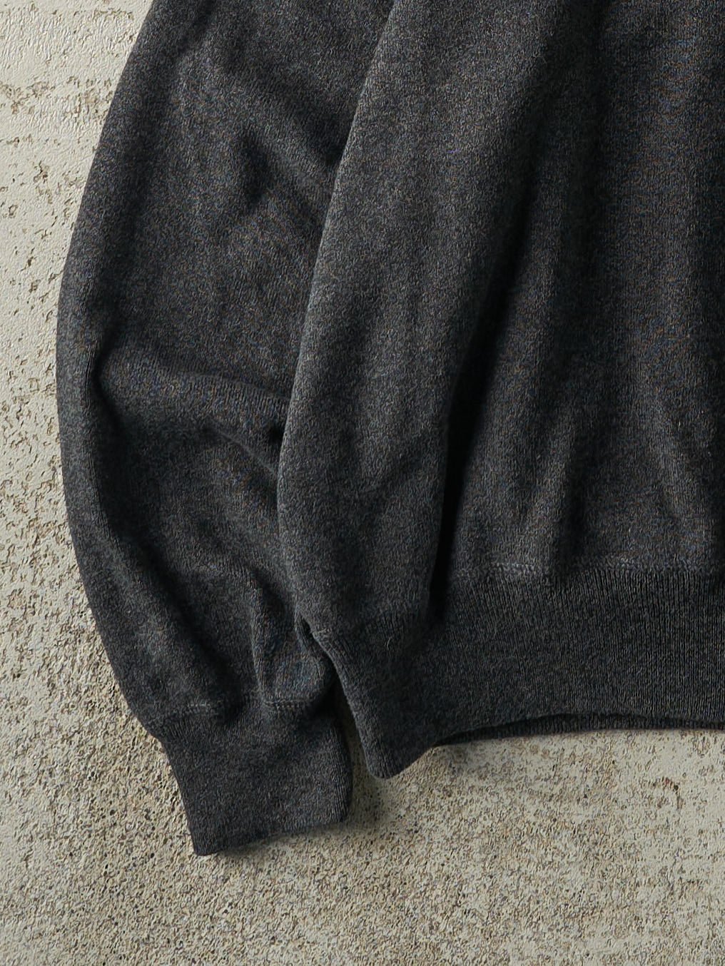 Vintage Y2K Charcoal Grey Polo Embroidered Knit (L)