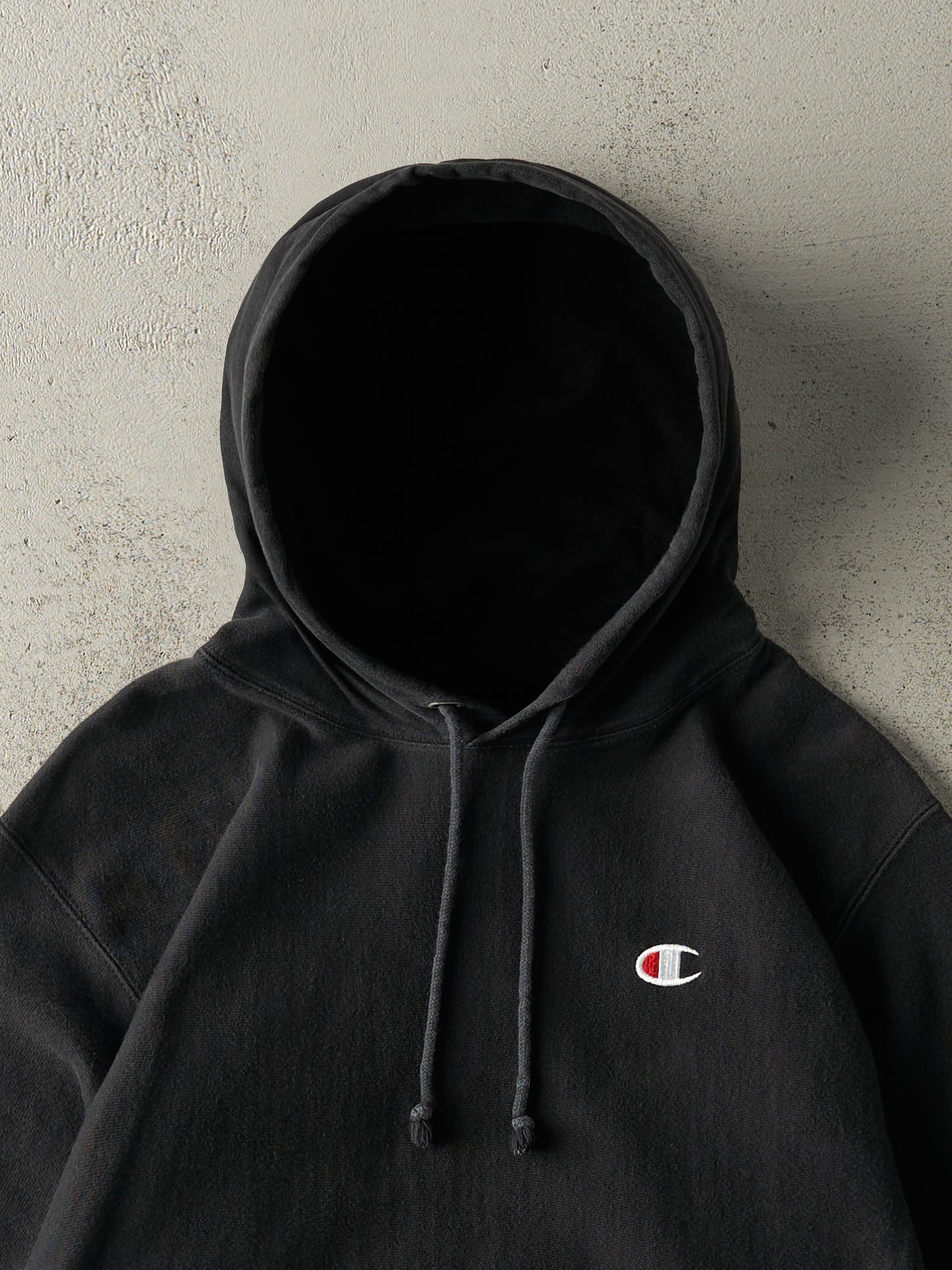 Vintage Y2K Black Champion Reverse Weave Hoodie (M/L)