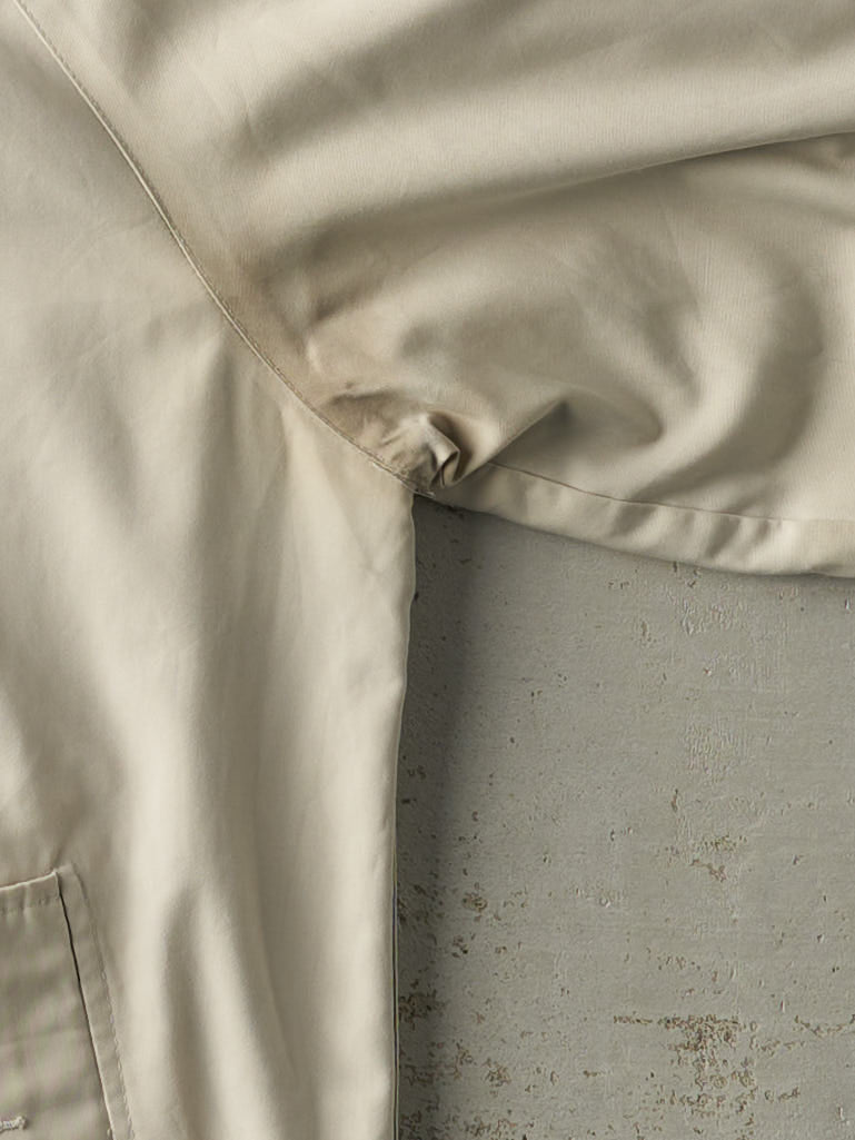 Vintage 80s Beige Reversible Harrington Bomber Jacket (M/L)
