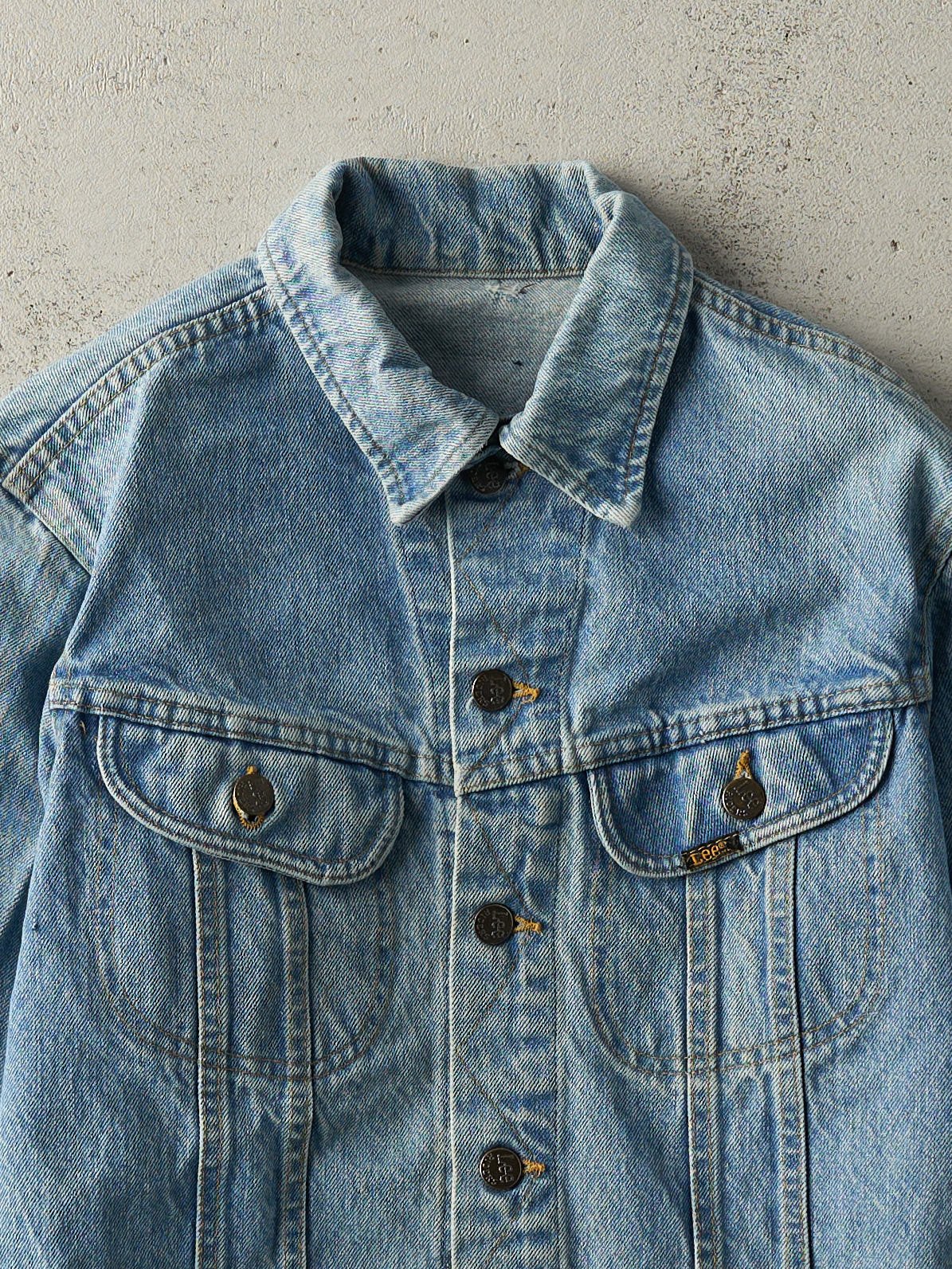 Vintage 90s Light Wash Lee Denim Jacket (XS)
