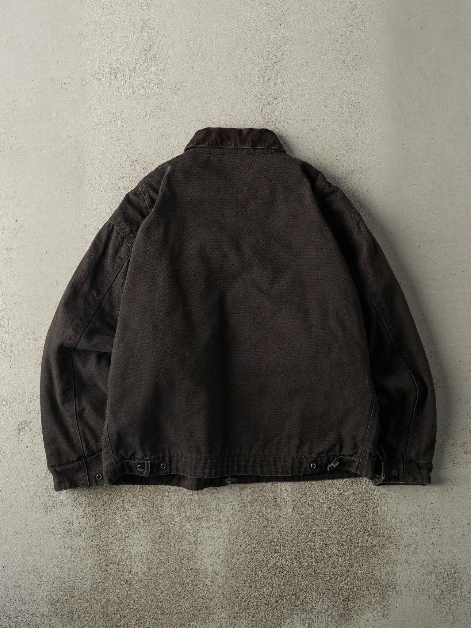 Vintage 90s Black Embroidered Detroit Style Work Jacket (XL)