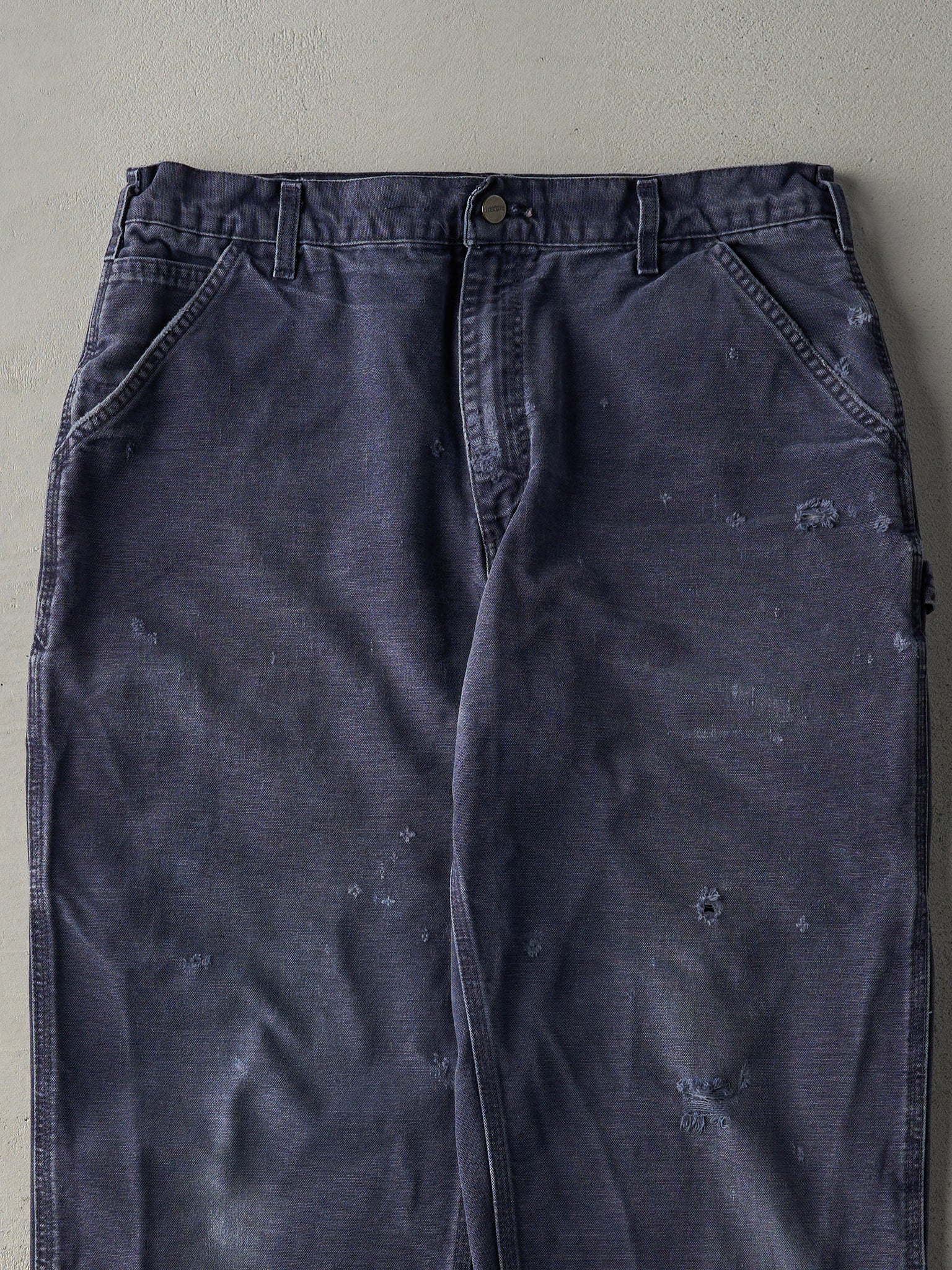 Vintage Y2K Navy Blue Dungaree Fit Carhartt Carpenter Pants (35x30.5)