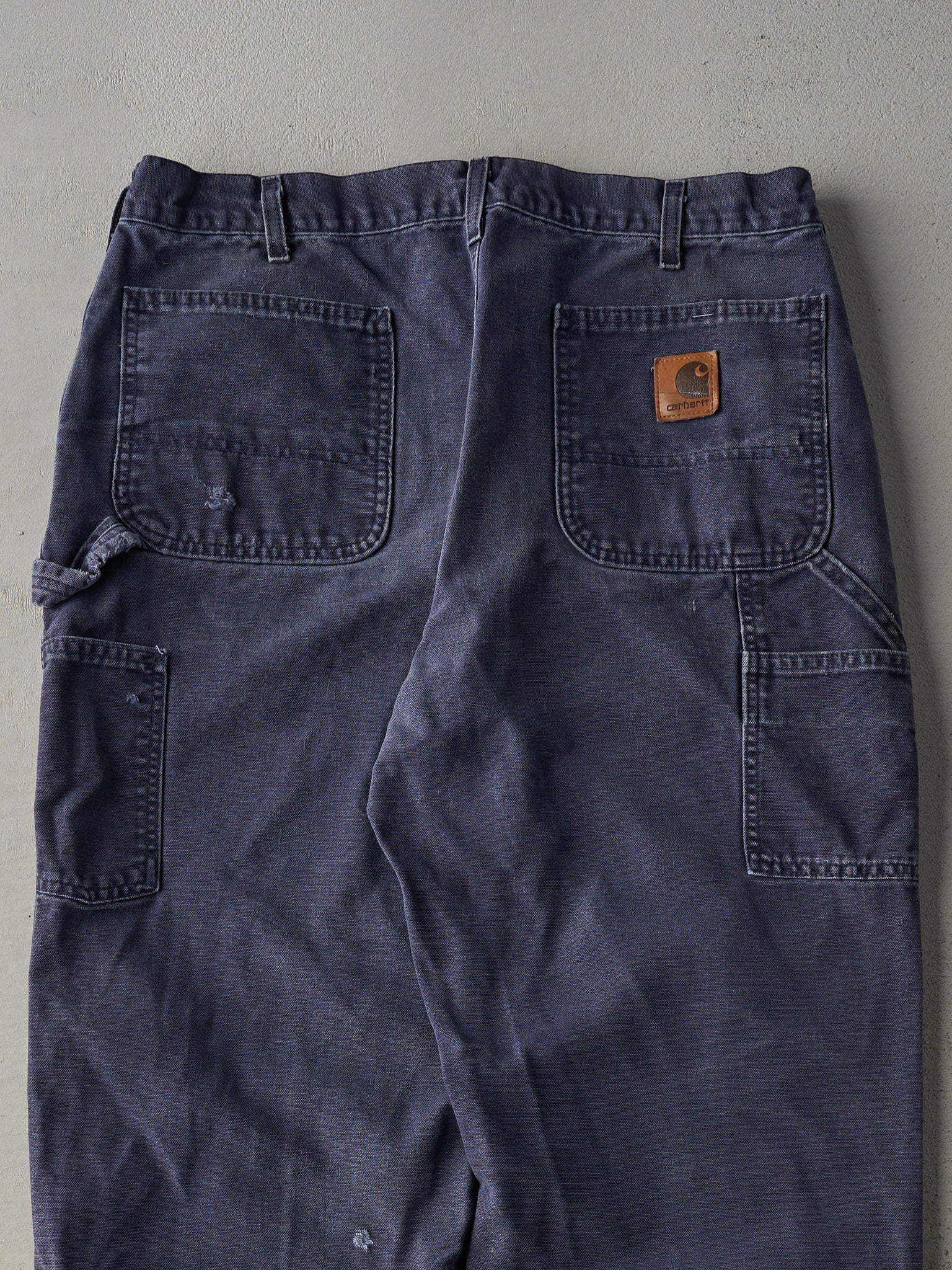 Vintage Y2K Navy Blue Dungaree Fit Carhartt Carpenter Pants (35x30.5)