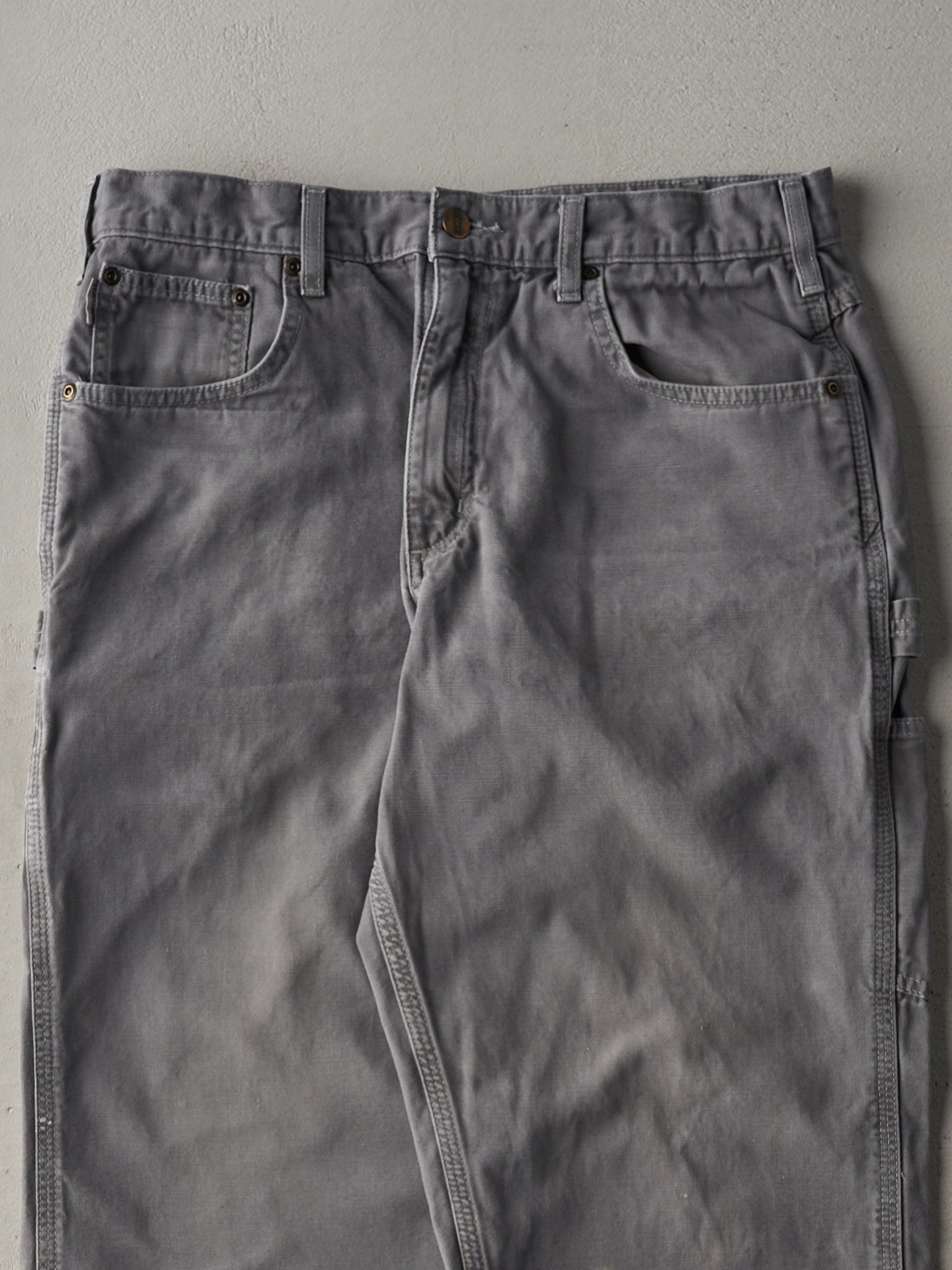 Vintage Y2K Grey Carhartt Light Weight Carpenter Pants (33x30)