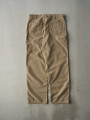 Vintage Y2K Beige Fire Resistant Carhartt Work Pants (35x32.5)