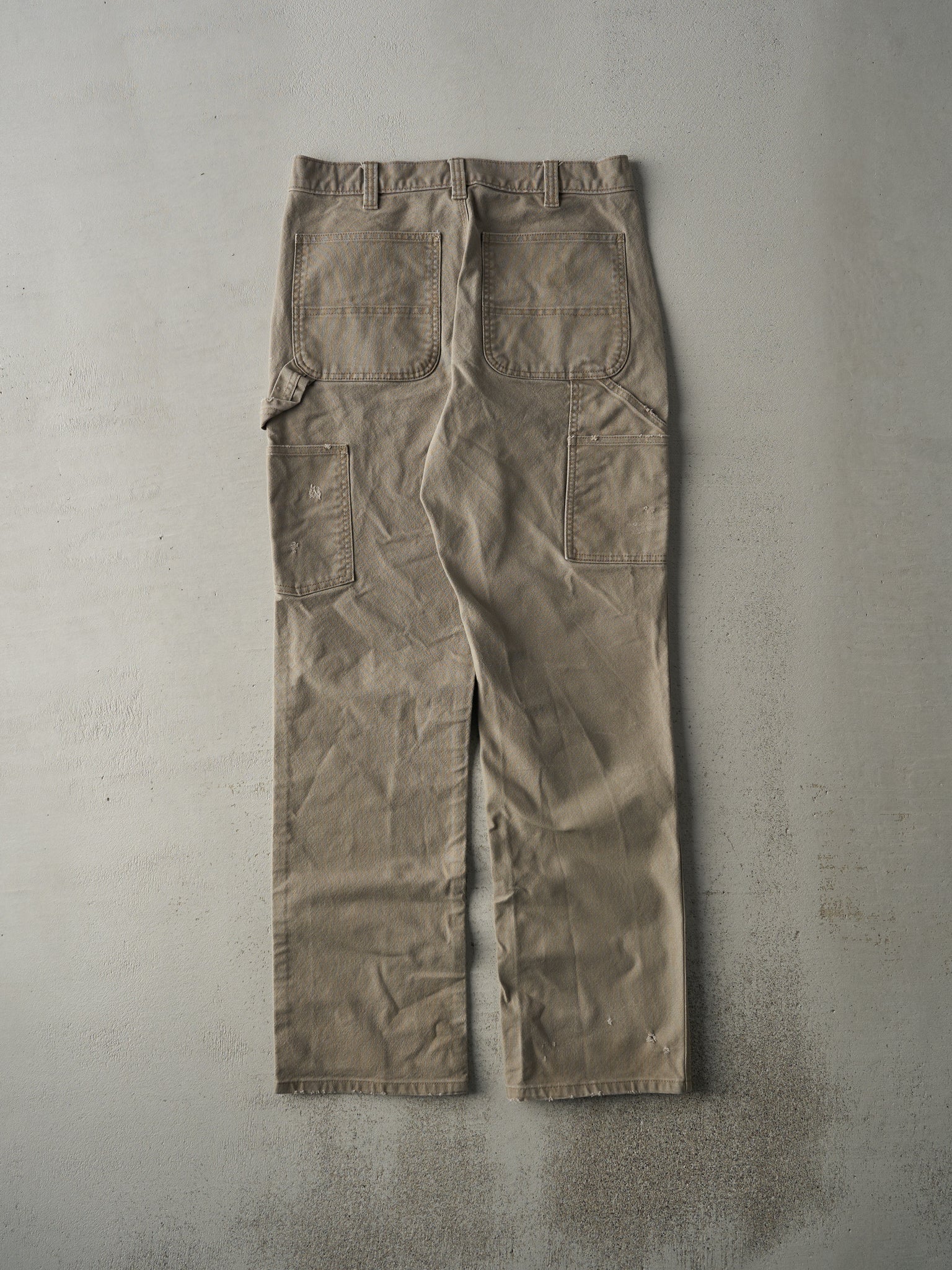 Vintage 90s Beige Relaxed Fit Carhartt Carpenter Pants (32x32.5)