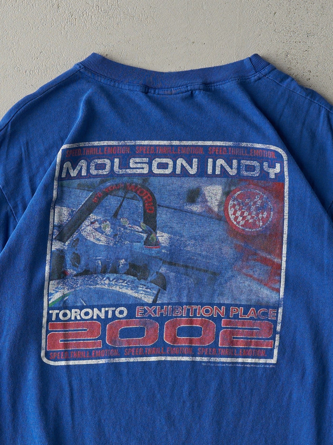Vintage 02' Blue Toronto Molson Indy Racing Tee (M)