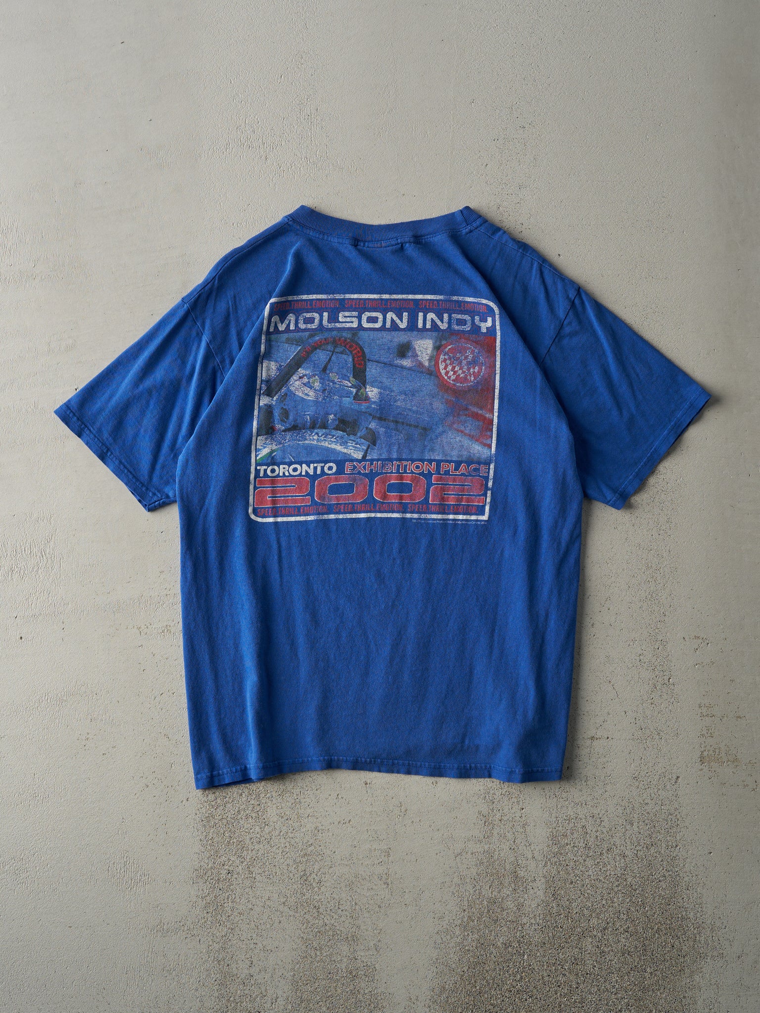 Vintage 02' Blue Toronto Molson Indy Racing Tee (M)