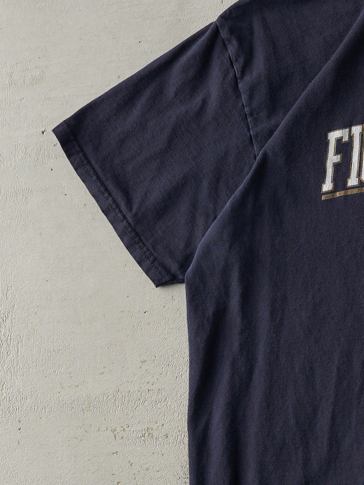 Vintage 90s Navy Blue Notre Dame Fighting Irish Tee (M)