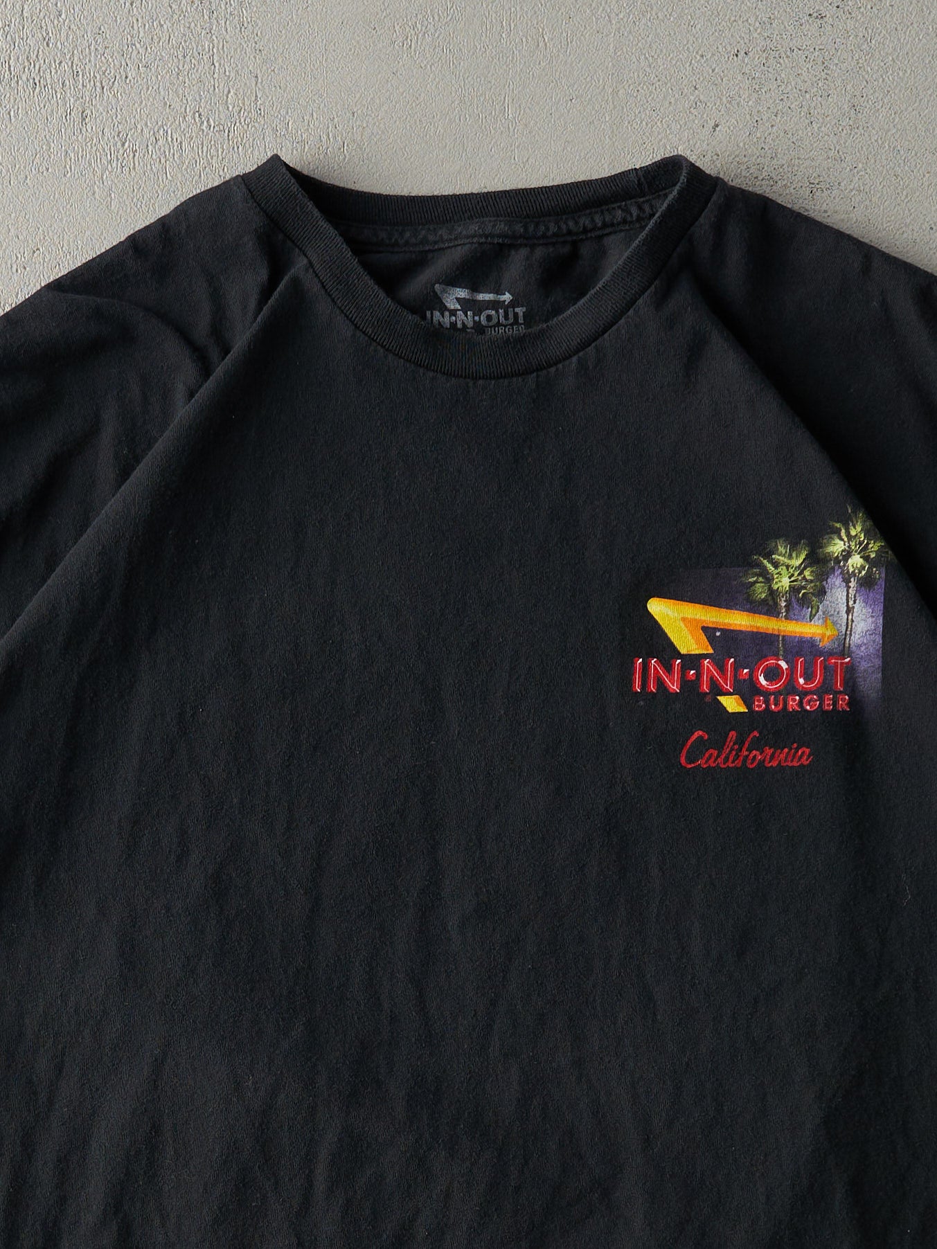 Vintage Y2K Black In-N-Out Burger California Tee (XL)