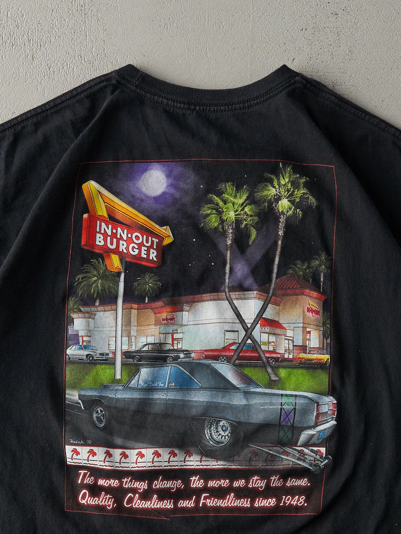 Vintage Y2K Black In-N-Out Burger California Tee (XL)