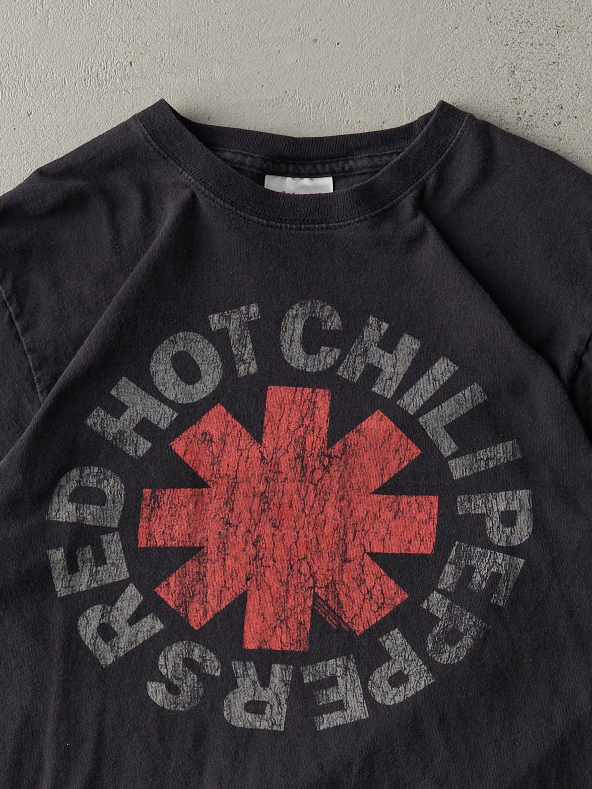 Vintage Y2K Faded Black Red Hot Chili Peppers Tee (XS)