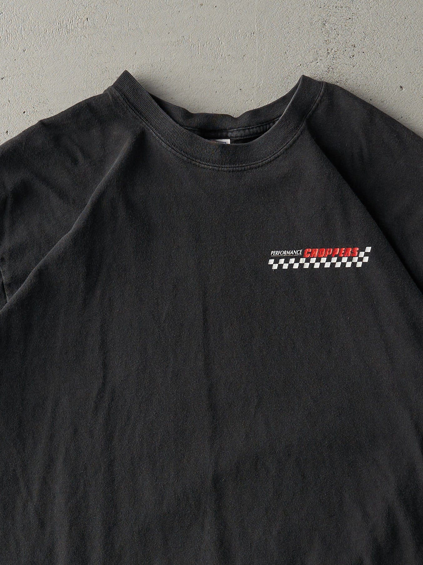 Vintage Y2K Black Performance Choppers Biker Tee (M)