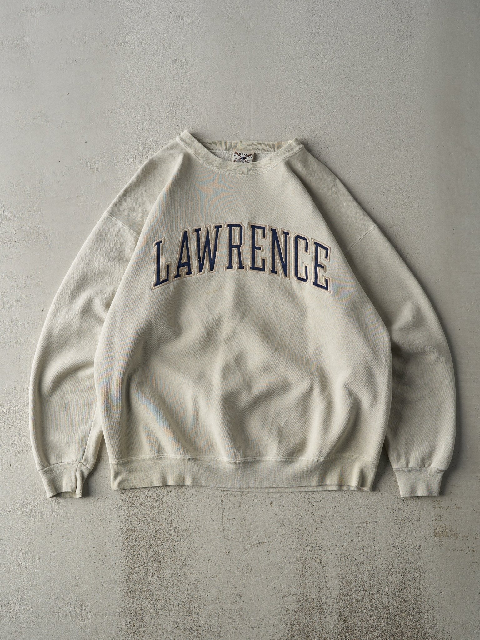 Vintage 90s Beige Lawrence University Crewneck (L)