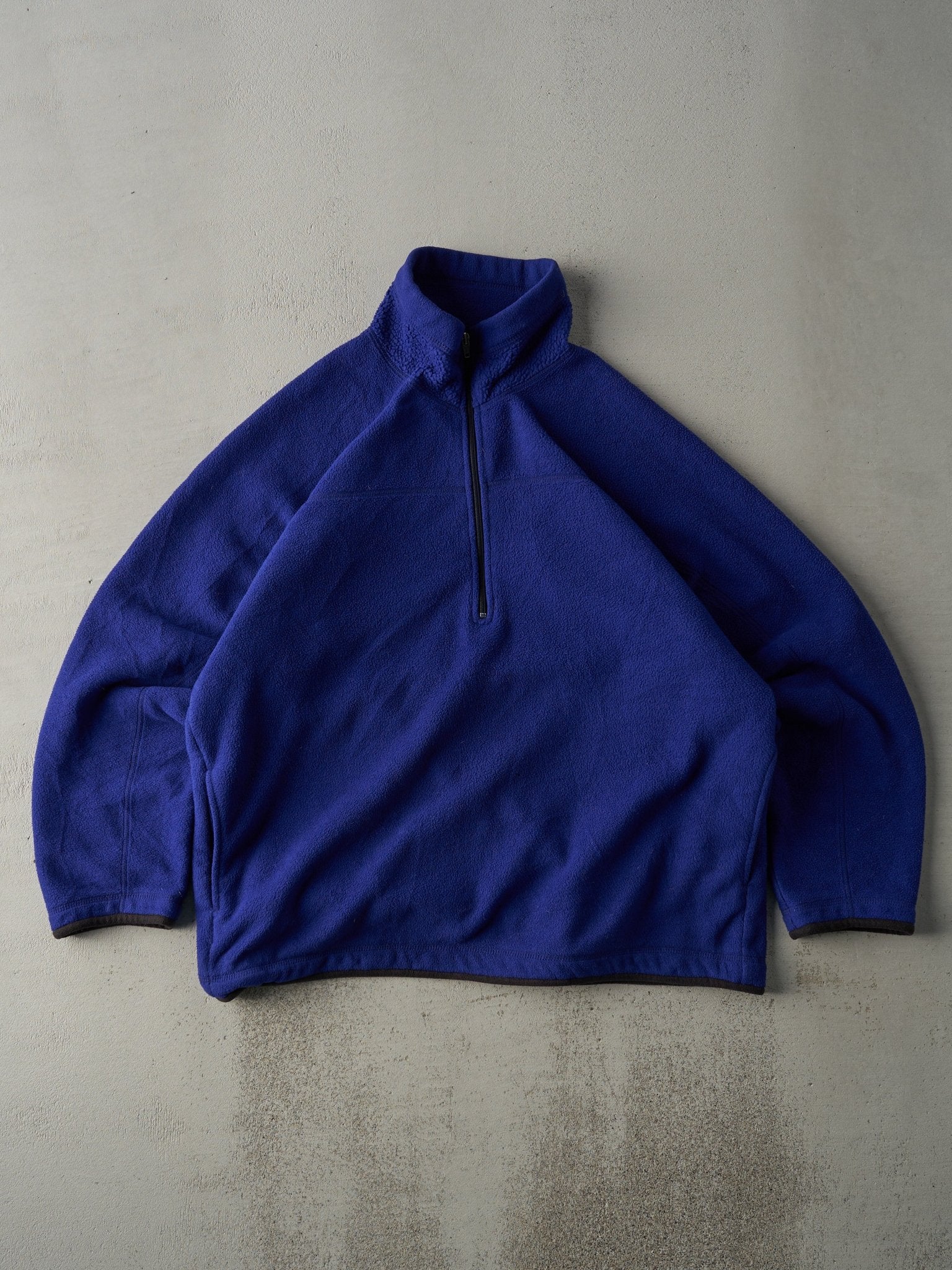 Vintage 90s Royal Blue Patagonia Synchilla Quarter Zip Fleece Sweatshirt (XL)