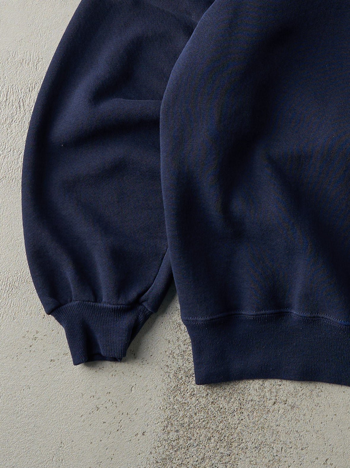 Vintage 90s Navy Blue Russell Athletics Blank Crewneck (L)