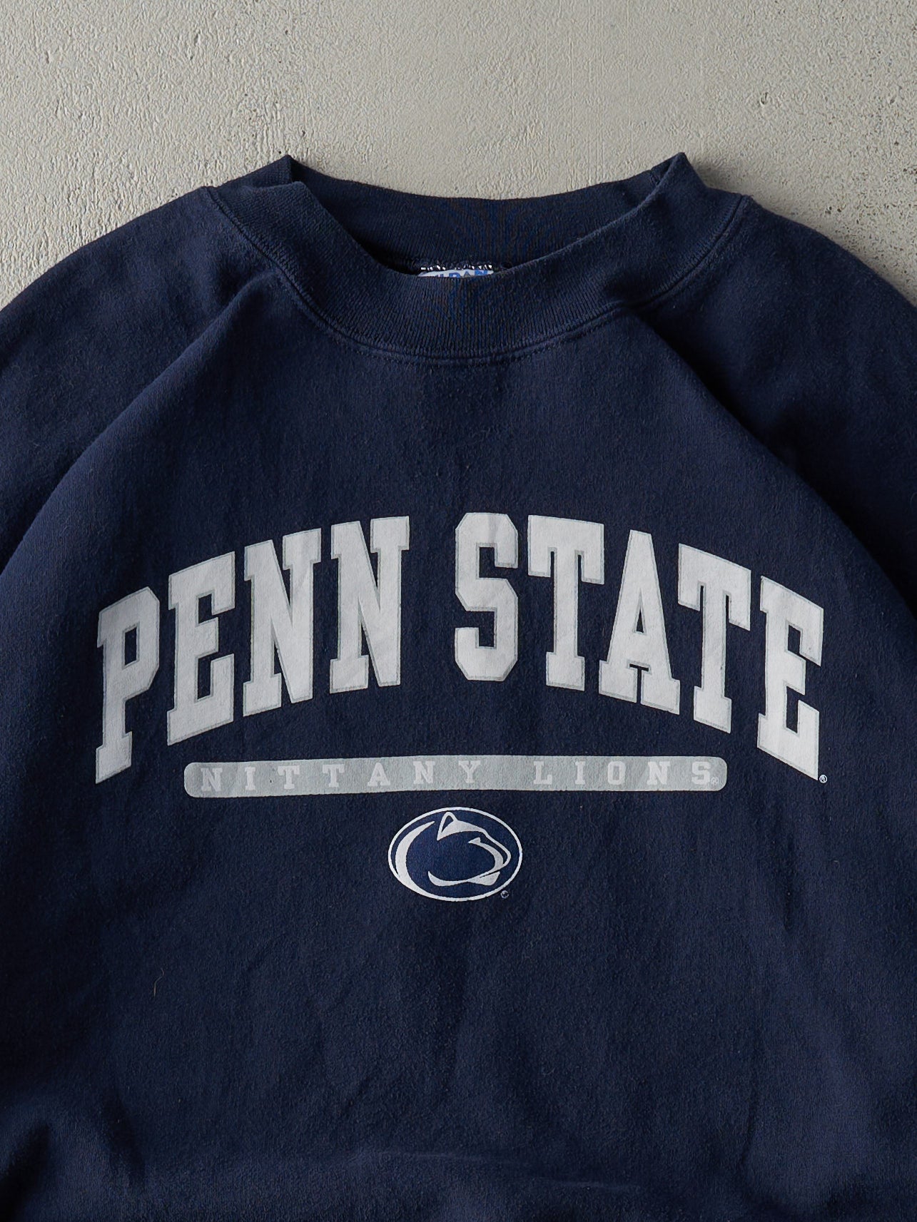 Vintage Y2K Navy Blue Penn State University Boxy Crewneck (L)