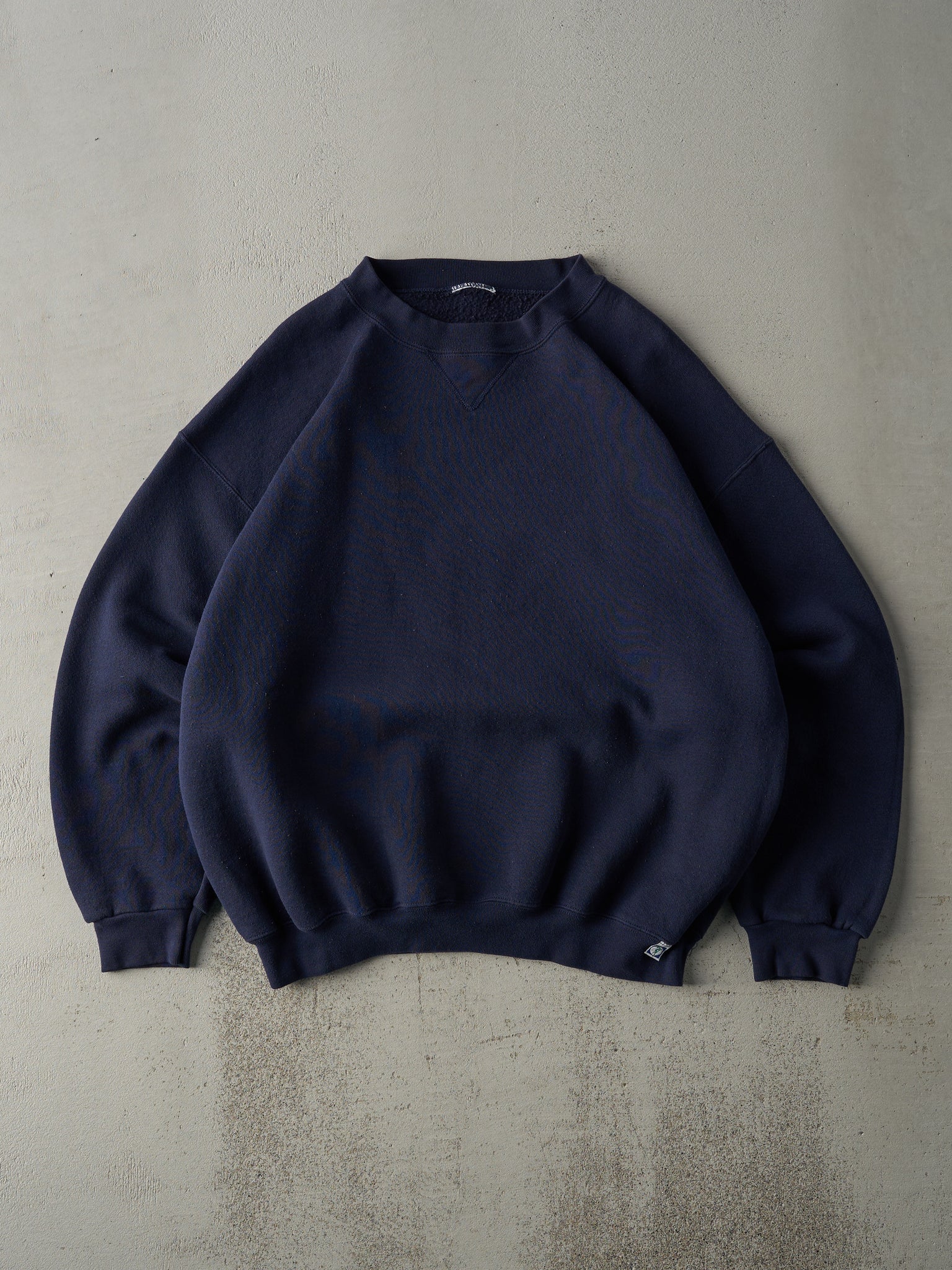 Vintage 90s Navy Blue Discus Athletic Blank Crewneck (L)