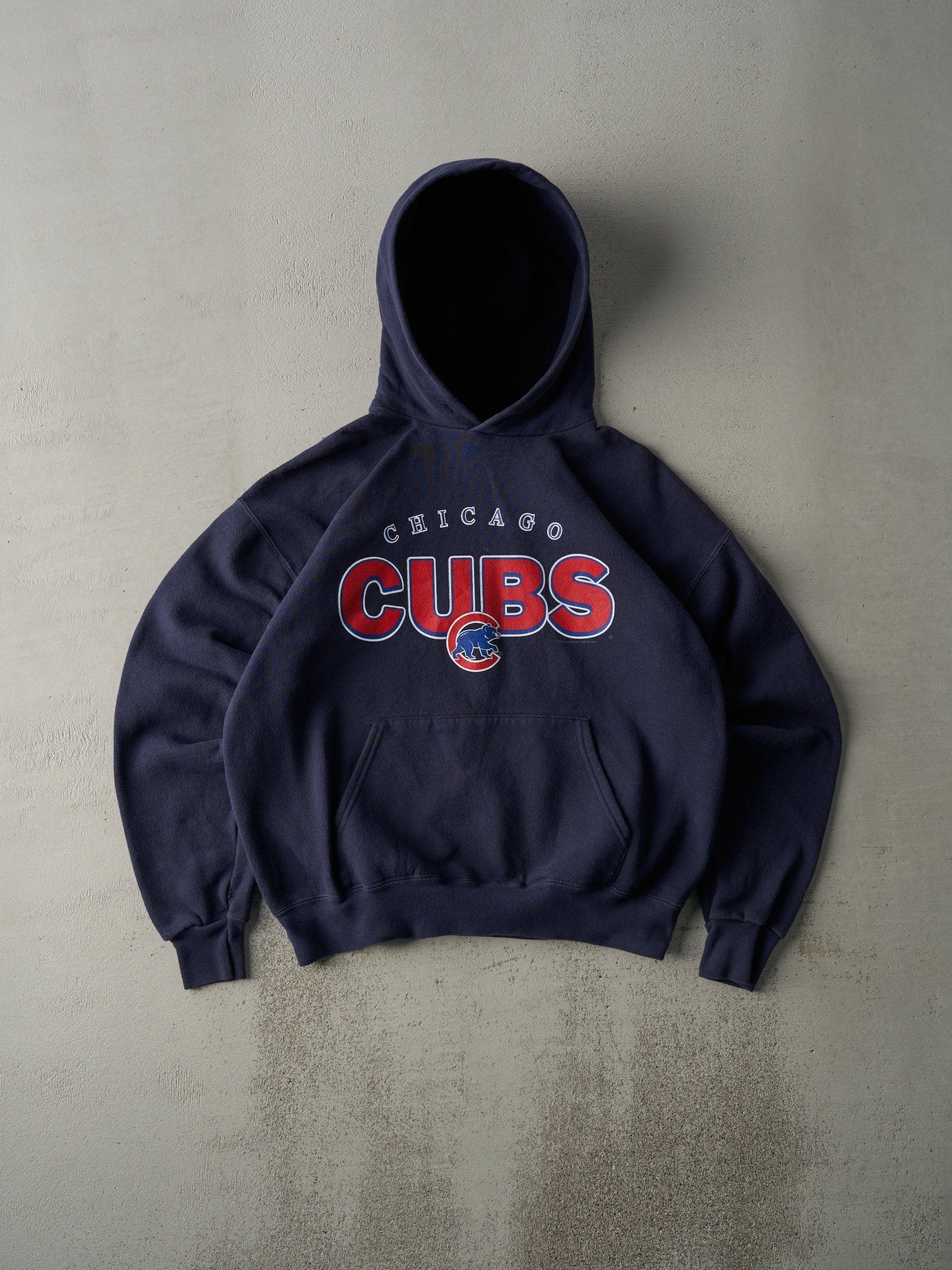 Vintage 03' Navy Blue Chicago Cubs Hoodie (L)
