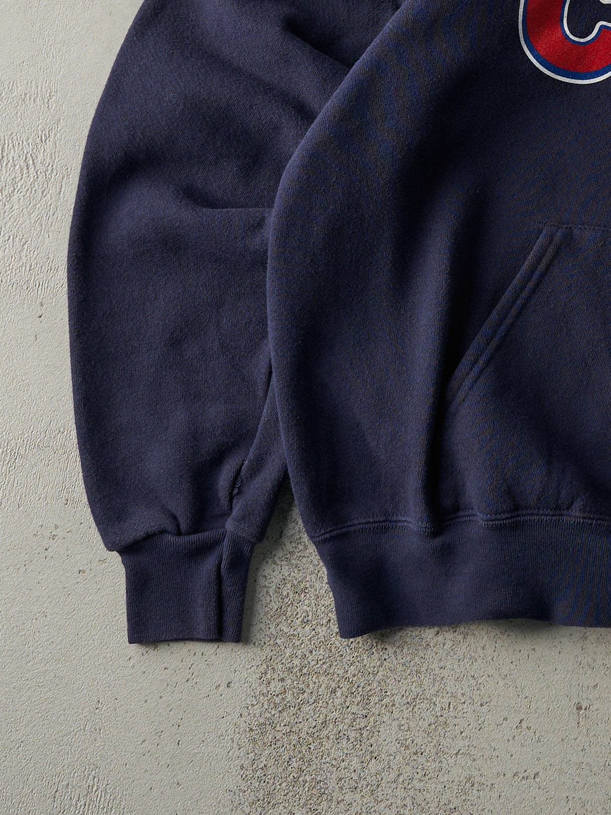 Vintage 03' Navy Blue Chicago Cubs Hoodie (L)
