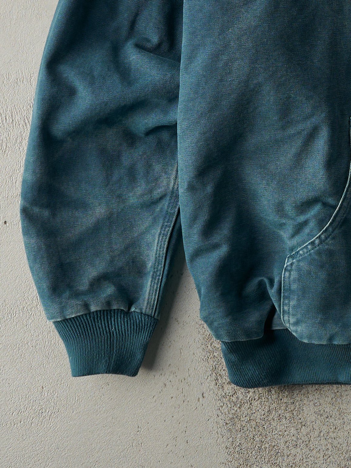 Vintage Y2K Teal Green Carhartt Hooded Workwear Jacket (L)