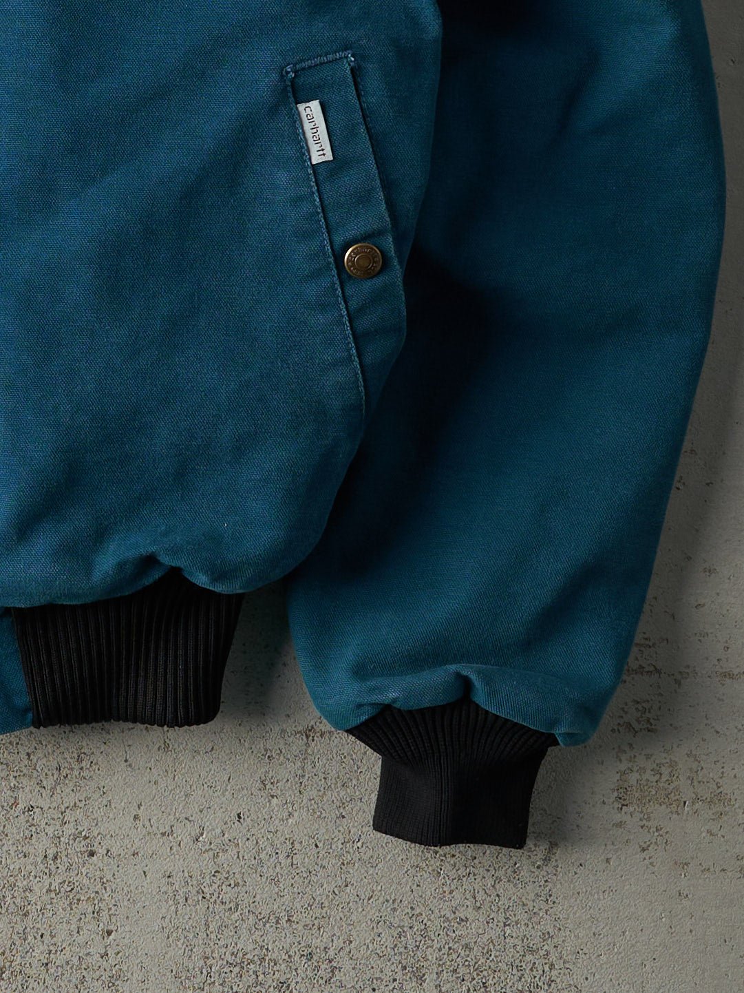 Vintage 90s Teal Blue Carhartt Santa Fe Workwear Jacket (S)