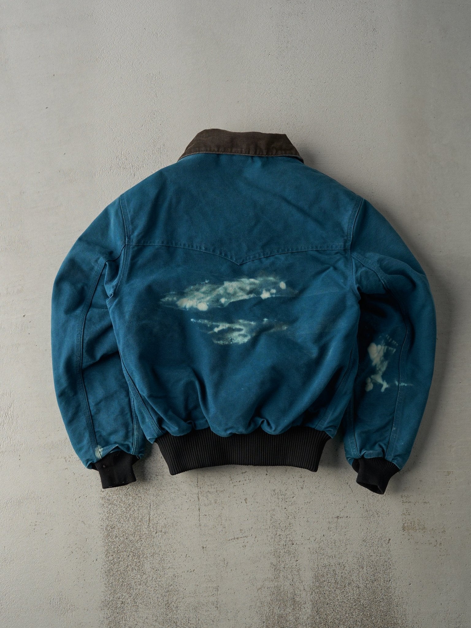 Vintage 90s Teal Blue Carhartt Santa Fe Workwear Jacket (S)