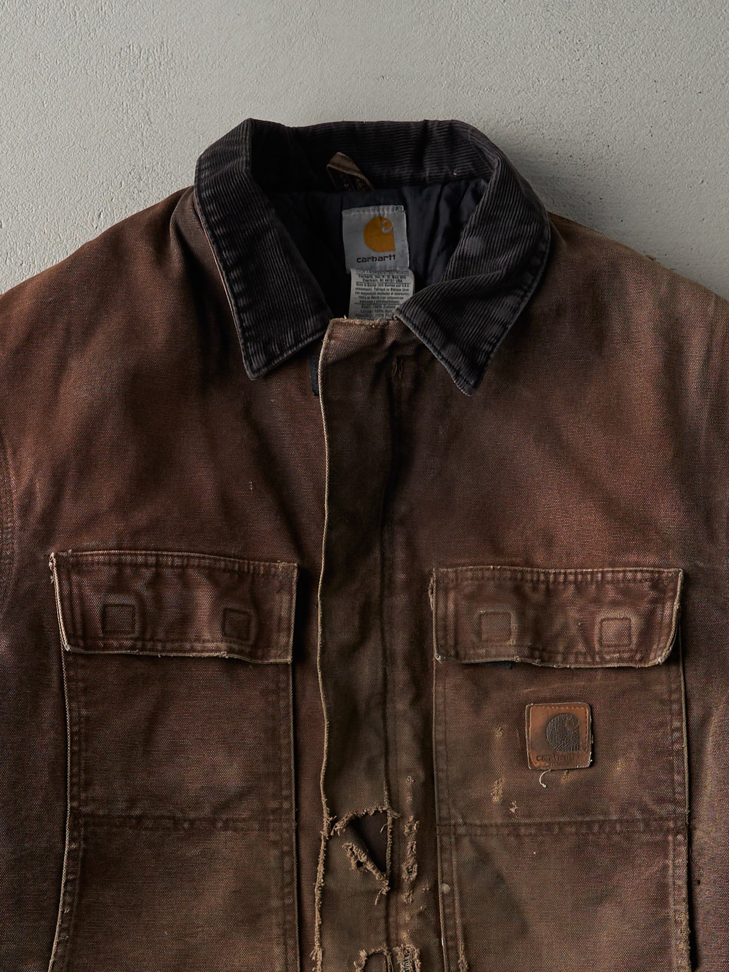 Vintage 90s Chocolate Brown Carhartt Arctic Jacket (M/L